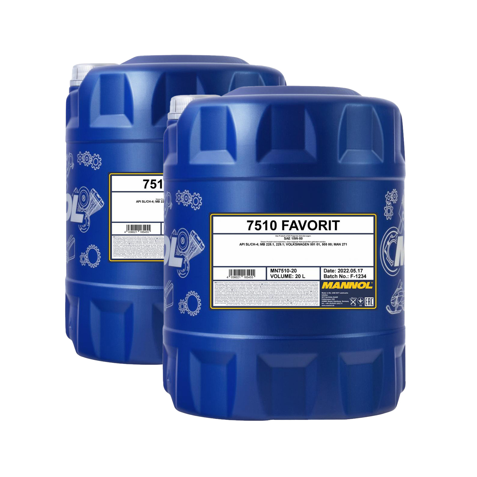 40 Liter MANNOL Favorit 15W-50 15W50 SL CH-4 Motoröl ÖL 4036021165455 40 Liter MANNOL Favorit 15W-50 15W50 SL CH-4 Motoröl ÖL 4036021165455