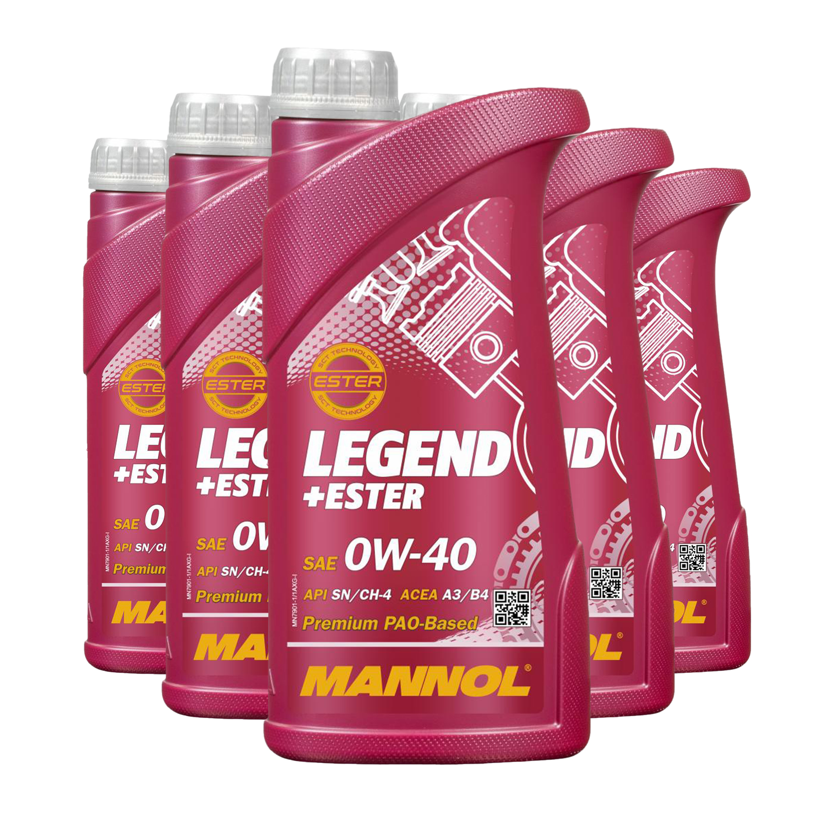 5 Liter (5x1) MANNOL Legend Ester 0W-40 7901 SN/CH-4 ACEA A3/B4 Motoröl