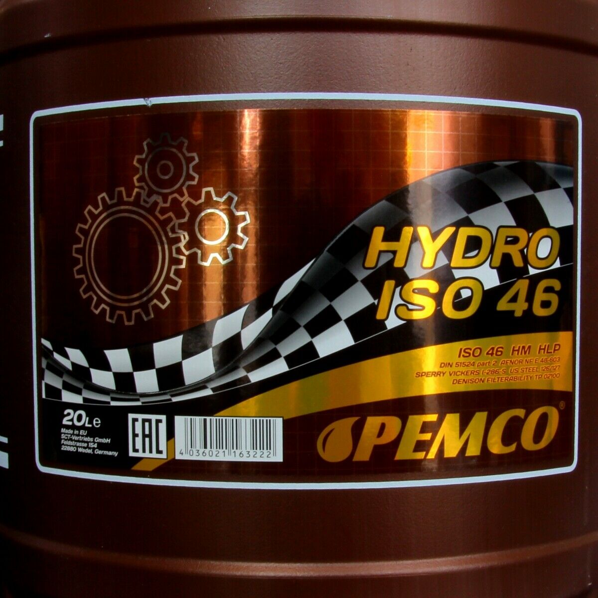 60 Liter PEMCO Hydro ISO 46 Hydrauliköl HLP 46 DIN 51524 DENISON HF AFNOR 48600