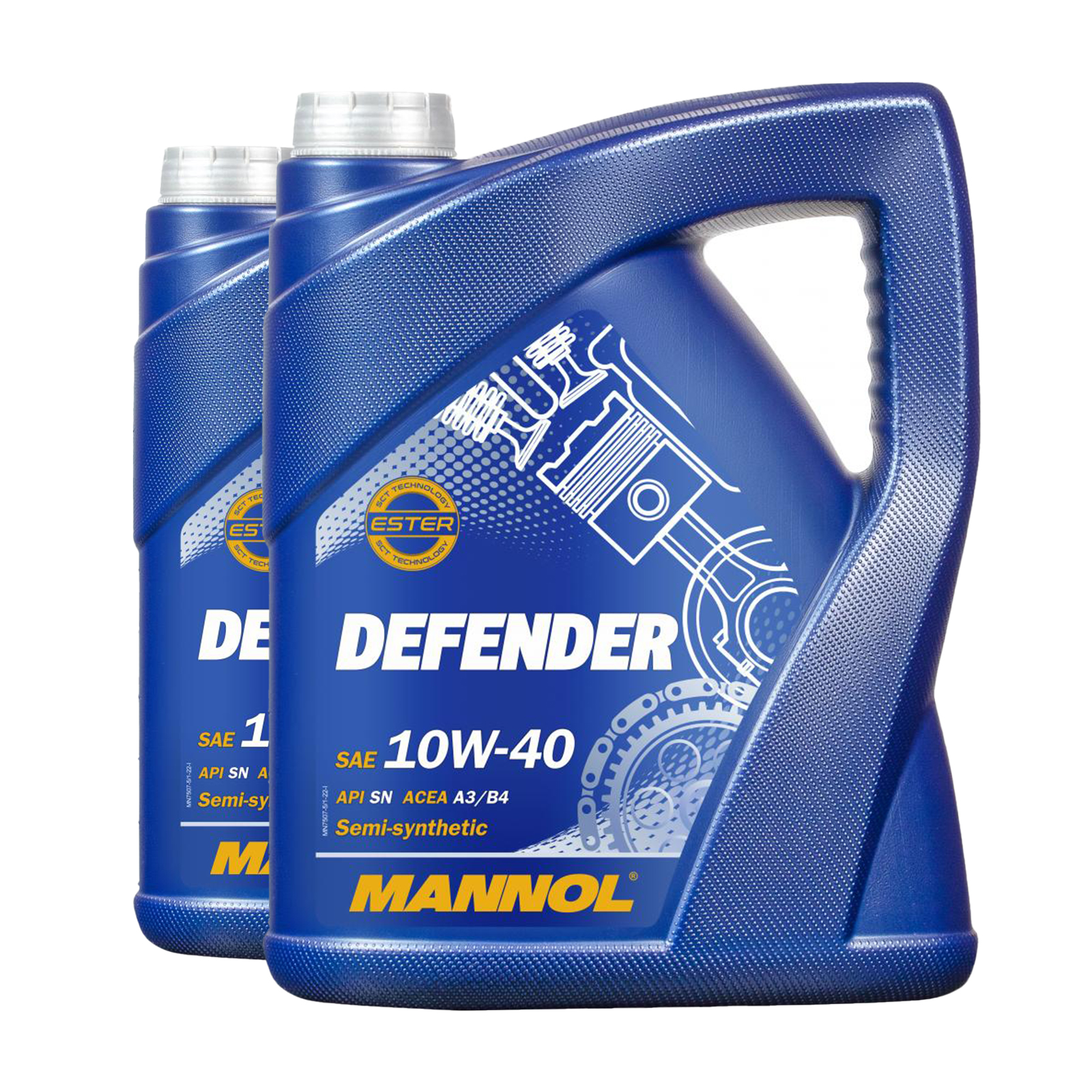 10 Liter (2x5) Mannol 7507 Defender 10W-40 Motoröl API SN VW 501.01  505.00 MB229.1 10 Liter (2x5) Mannol 7507 Defender 10W-40 Motoröl API SN VW 501.01  505.00 MB229.1