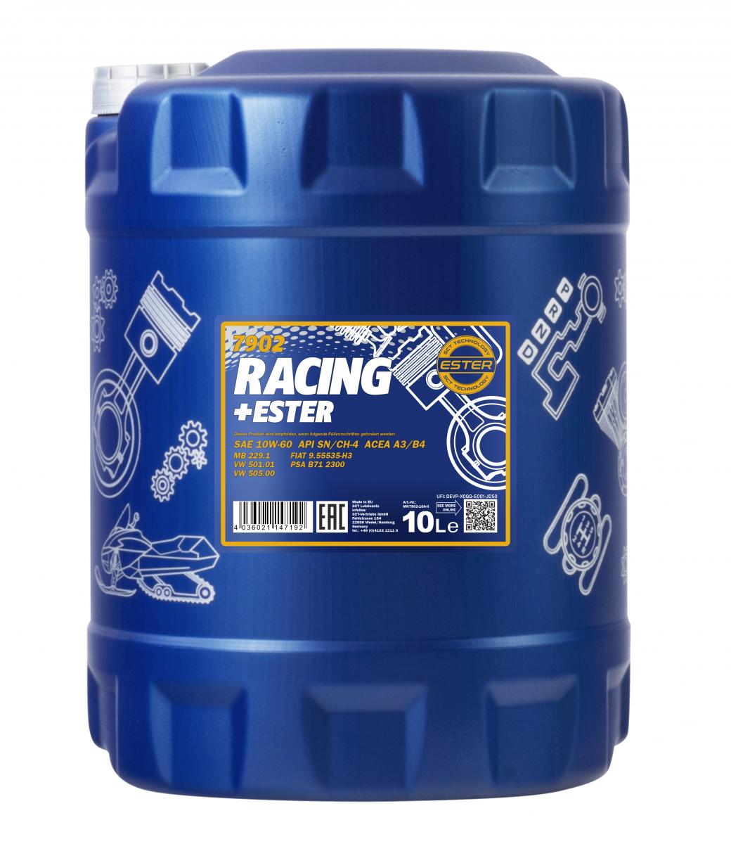 10 Liter MANNOL 7902 Racing Ester 10W-60 ACEA A3/B4 API SN/CH-4 Motoröl