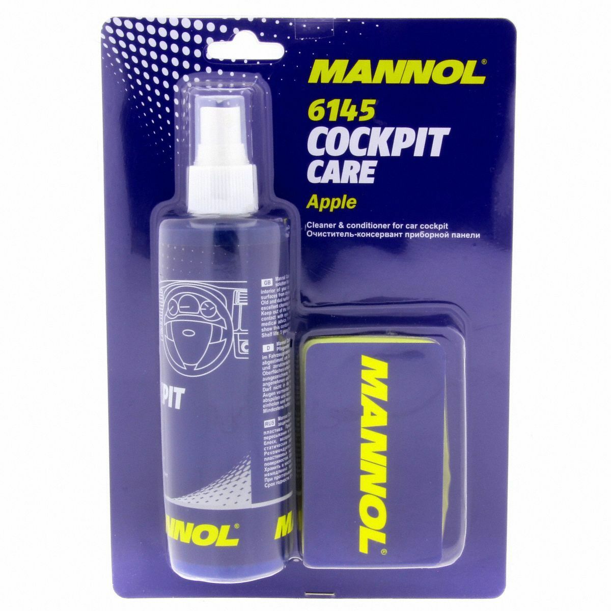 3x 250ml MANNOL 6145 Cockpit Care Apfel Konservierungsmittel Schutz