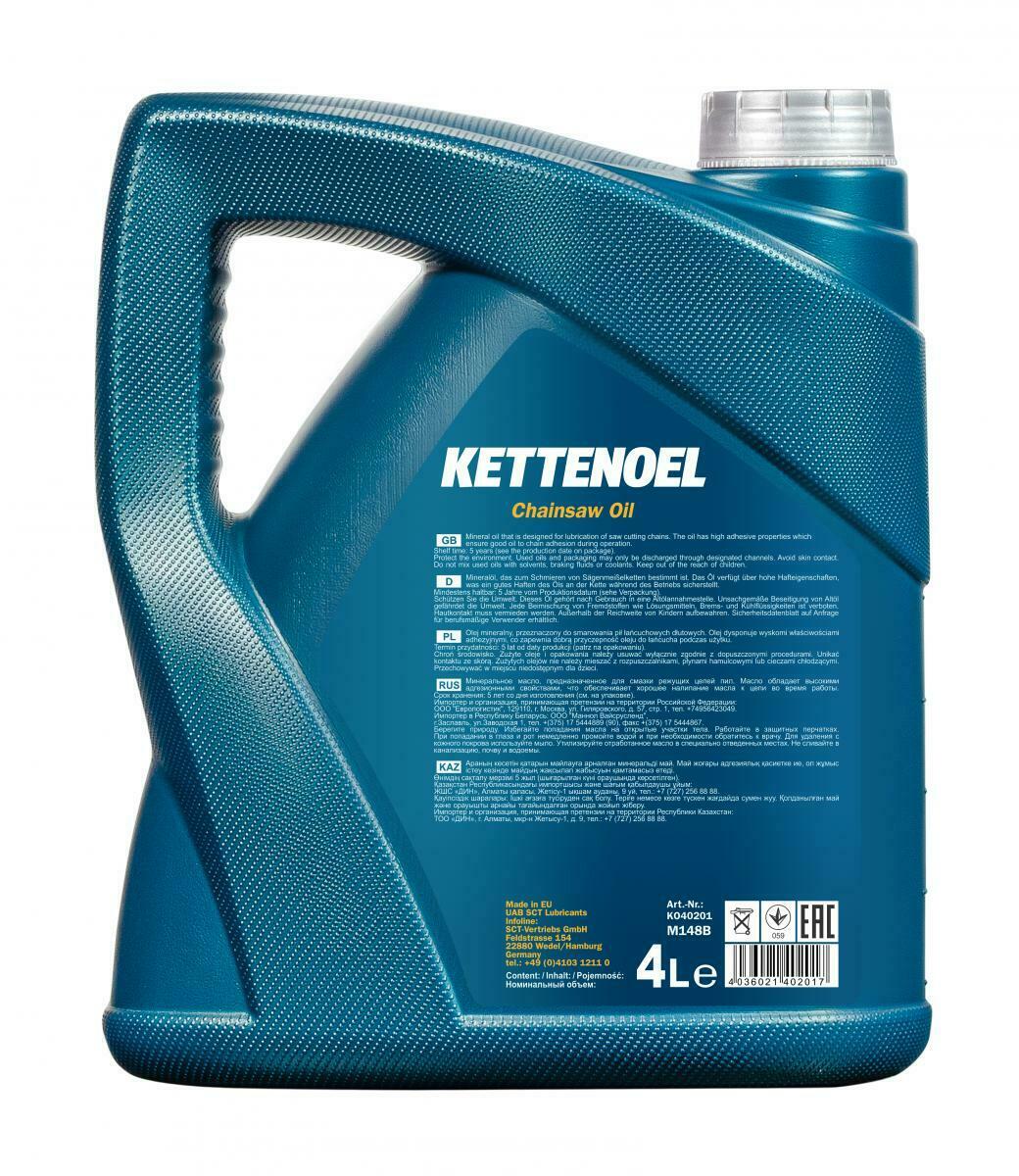 4 Liter MANNOL Kettenoel Chain Saw Oil Kettenöl Sägekettenöl 4036021402017