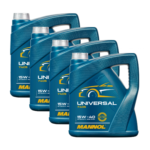 20 Liter (4x5) MANNOL Universal 15W-40 API SN CH-4 Motoröl 15W40 4036021500263