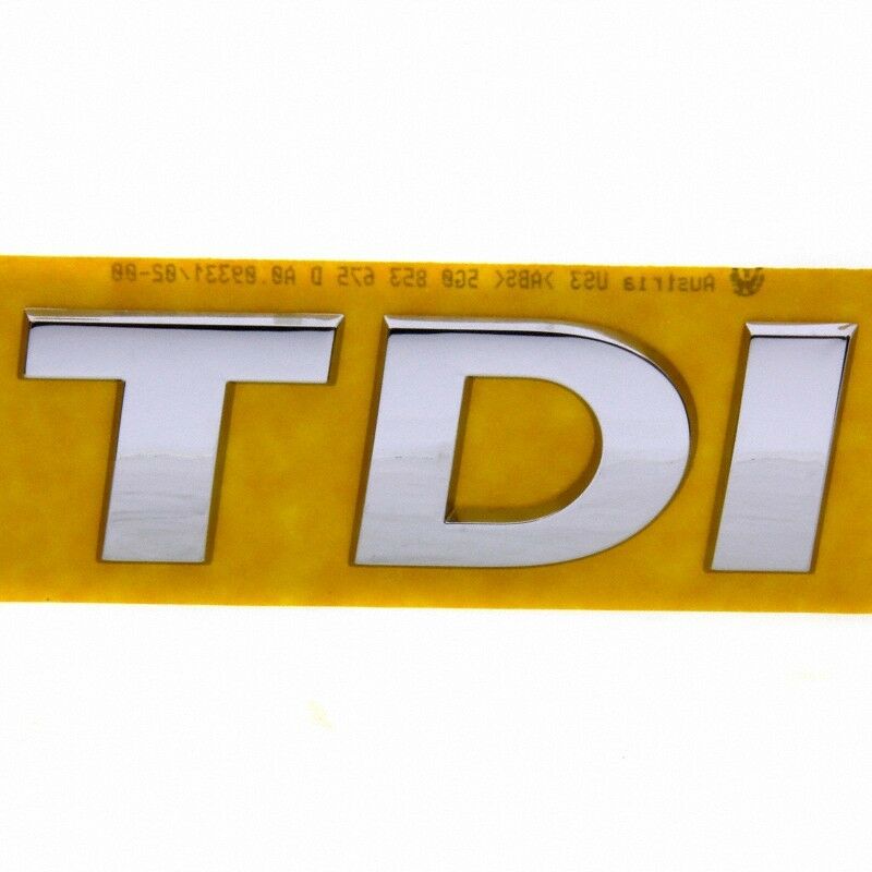 Original VW Emblem TDI 5G0853675D 78mm Volkswagen Schriftzug Chrom