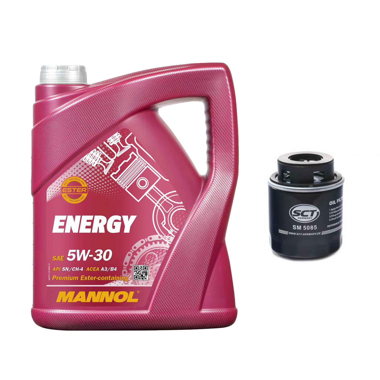 Inspektionskit MANNOL Energy 5W-30 für Skoda Fabia 1.6 Combi