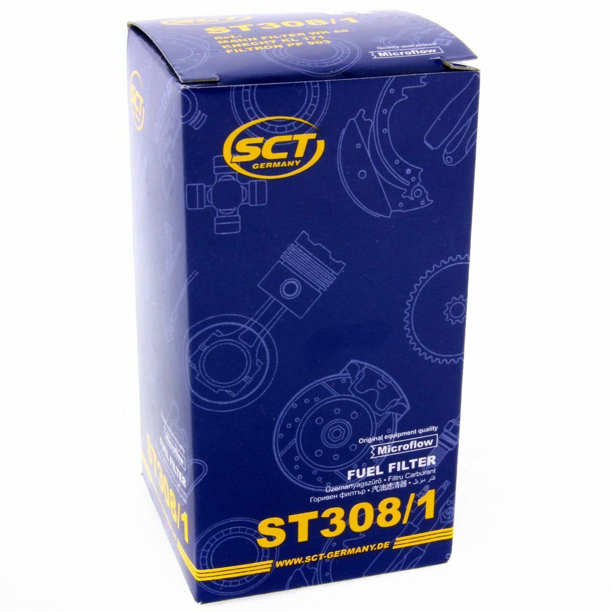 SCT Kraftstofffilter ST 3081 Motorfilter Servicefilter Benzinfilter passend für Ford Nissan