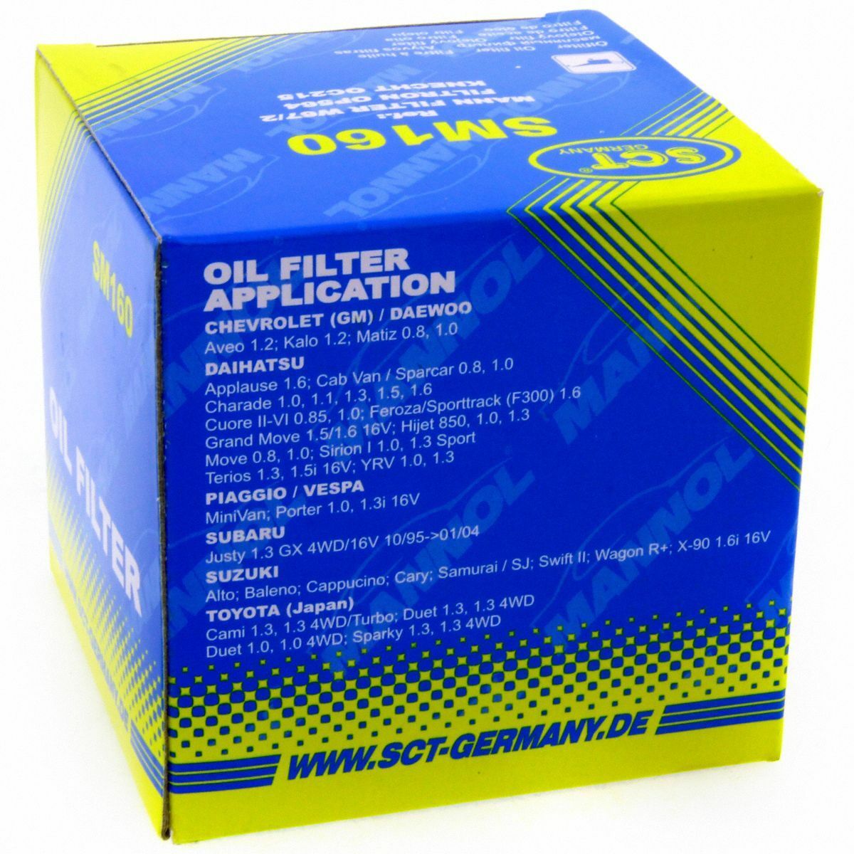 SCT Ölfilter SM160 Servicefilter Anschraubfilter passend für Opel Piaggio Suzuki Chevrolet Daewoo Daihatsu