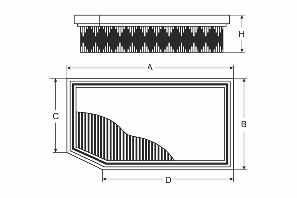 Luftfilter Fahrzeugfilter SB2177 Motorluftfilter Luft Filter BMW SCT