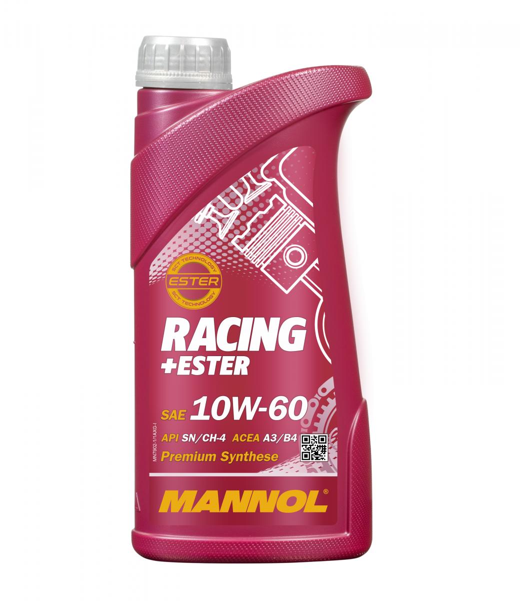 5 Liter (5x1) MANNOL Racing Ester 10W-60 API SN CH-4 Motoröl ACEA A3/B4