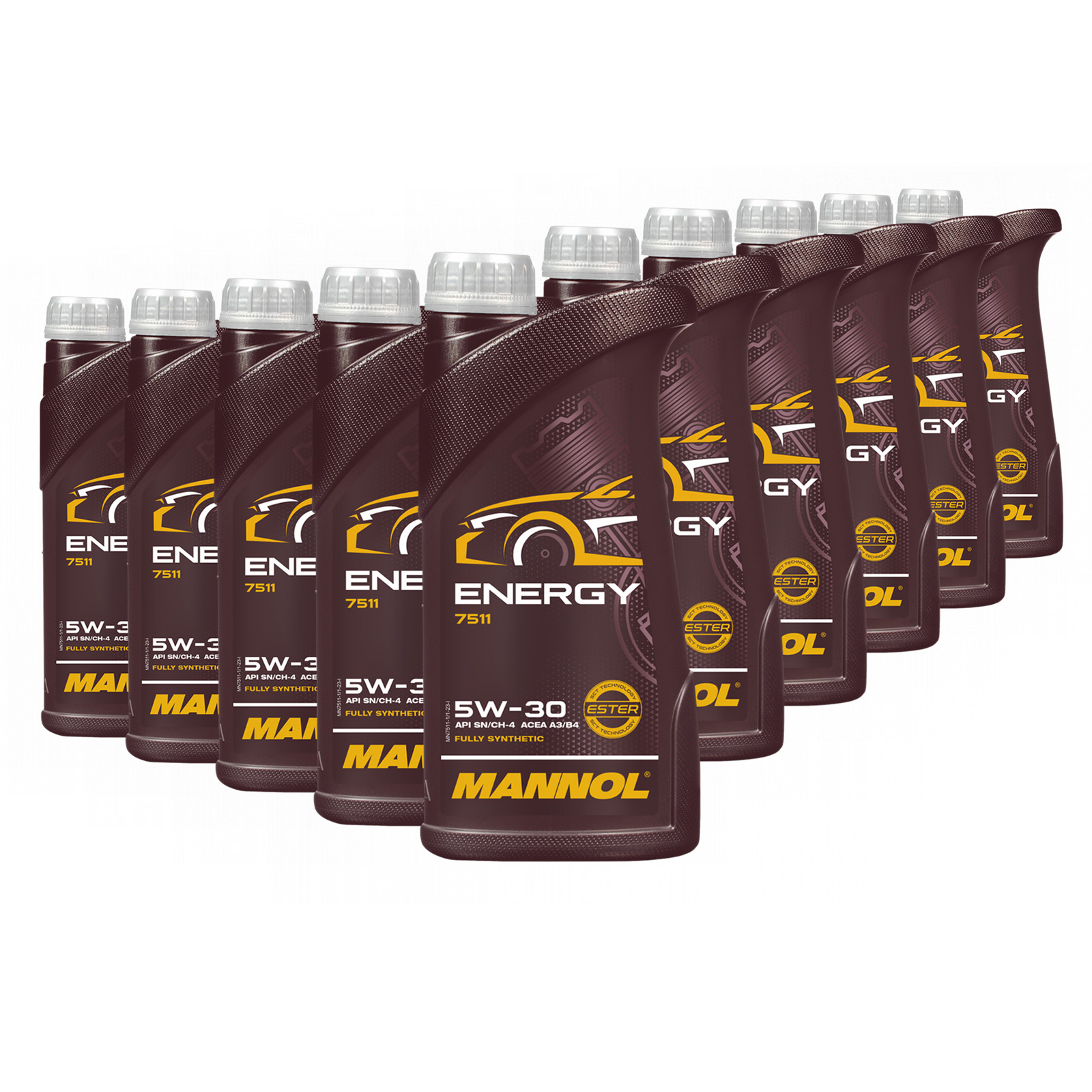 10 Liter (10x1) MANNOL Energy 5W-30 7511 API SN/CH-4 MB 229.3 passend für VW 502.00 Motoröl