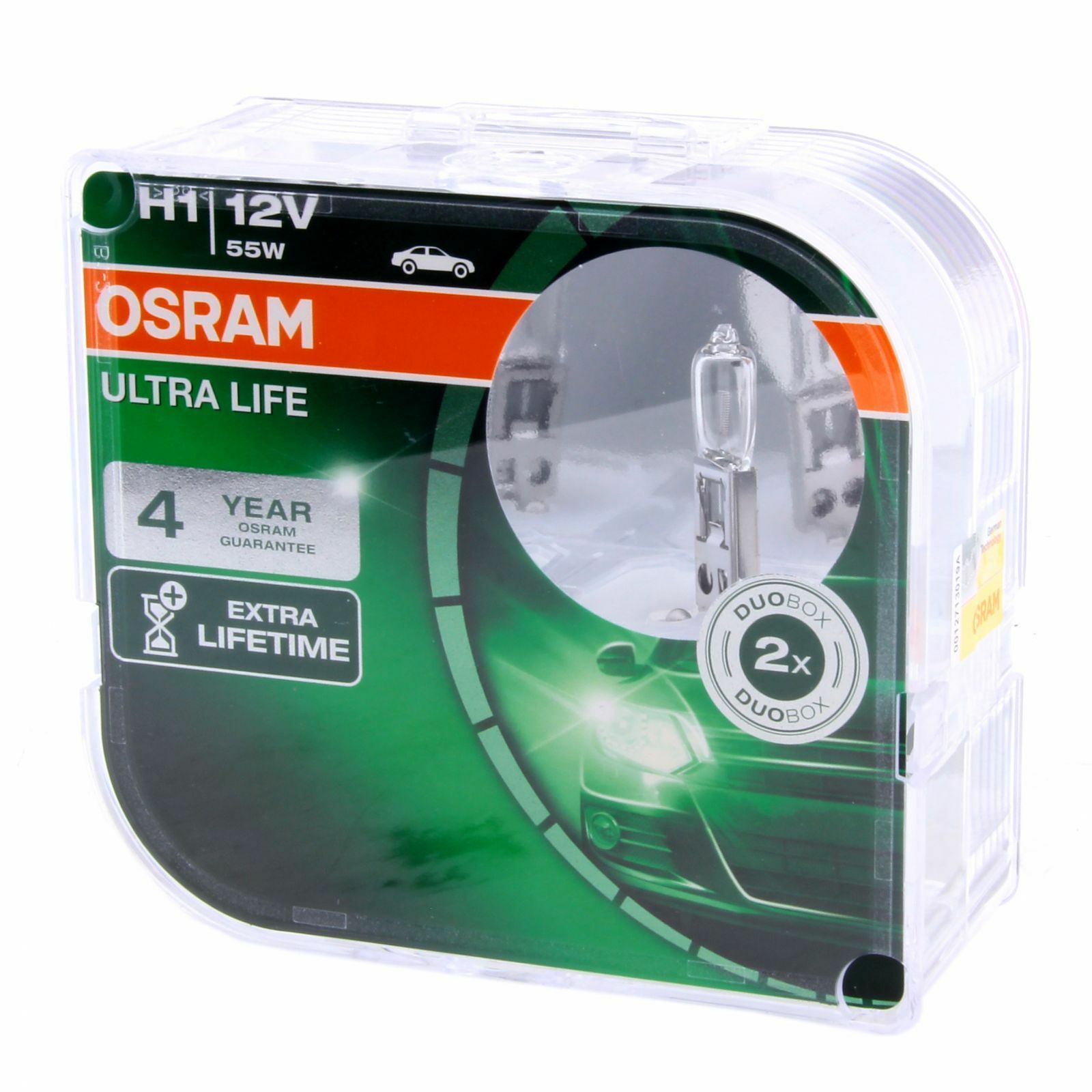 H1 OSRAM Ultra Life 12V 64150ULT-HCB Halogenlampe DUO Set 2 Stück