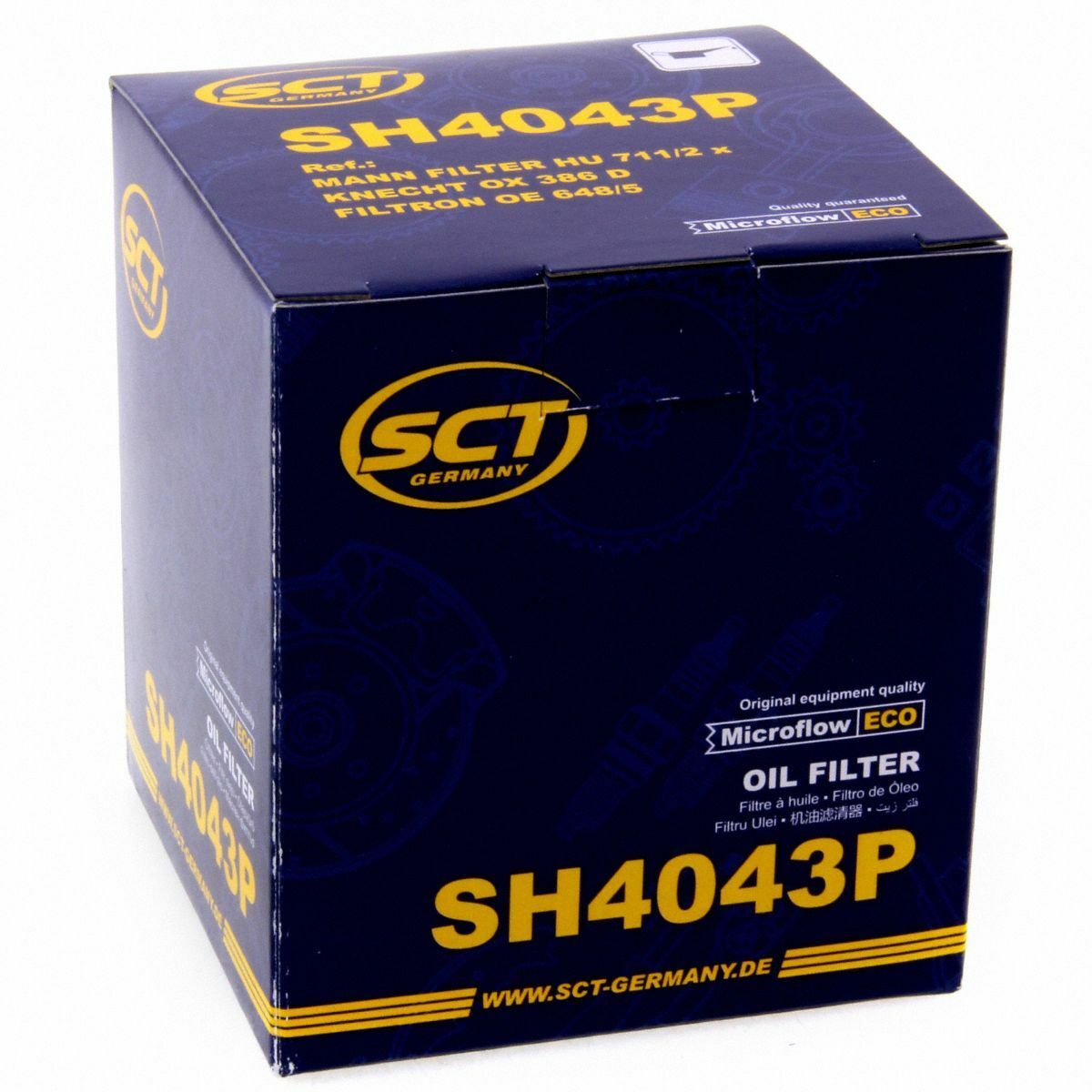 SCT Ölfilter SH 4043 P Motorfilter Servicefilter passend für Opel Astra Vectra Zafira Alfa Romeo Fiat Saab Mazda