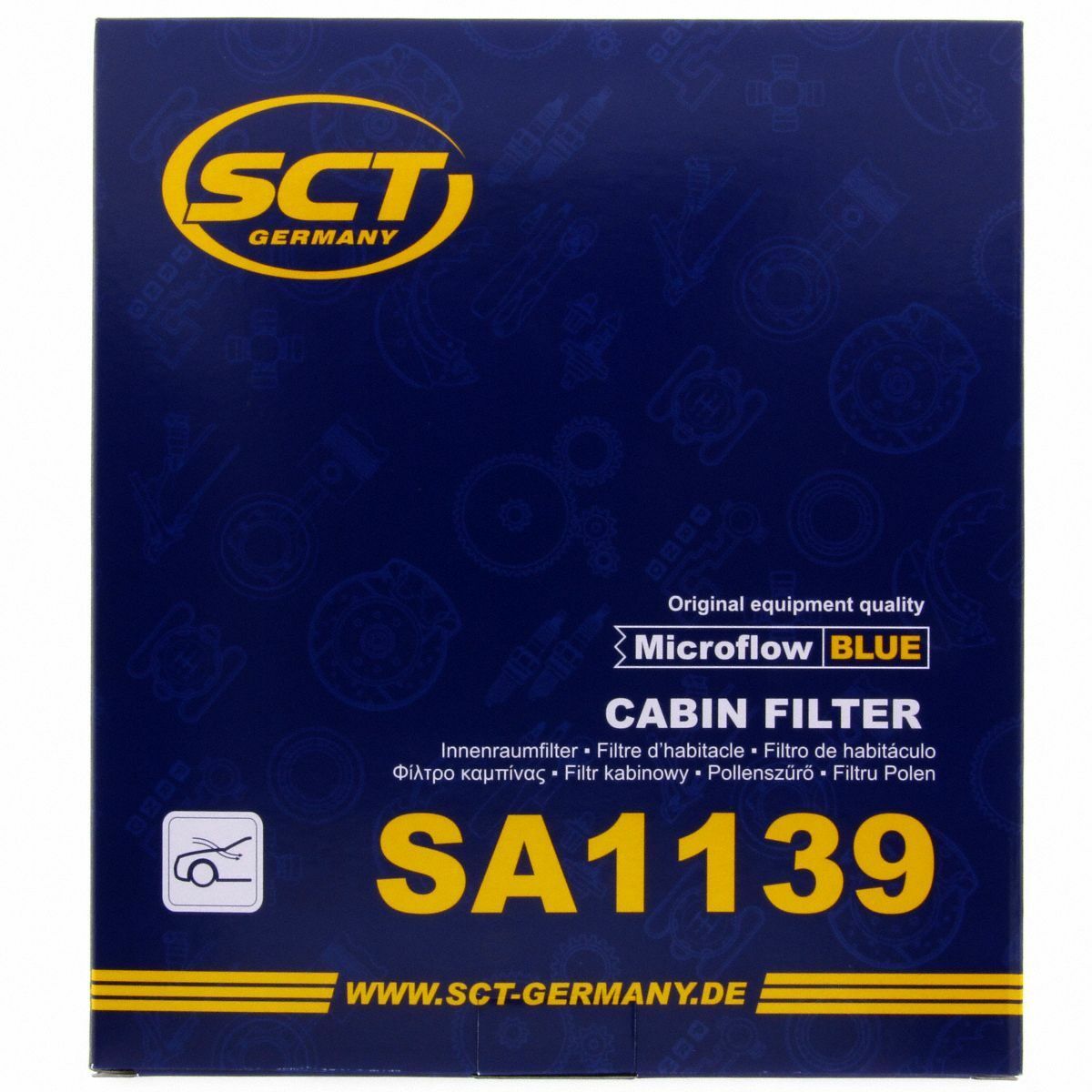 SCT Innenraumfilter Luftfilter SA 1139 Pollenfilter Luft Filter passend für Honda Rover