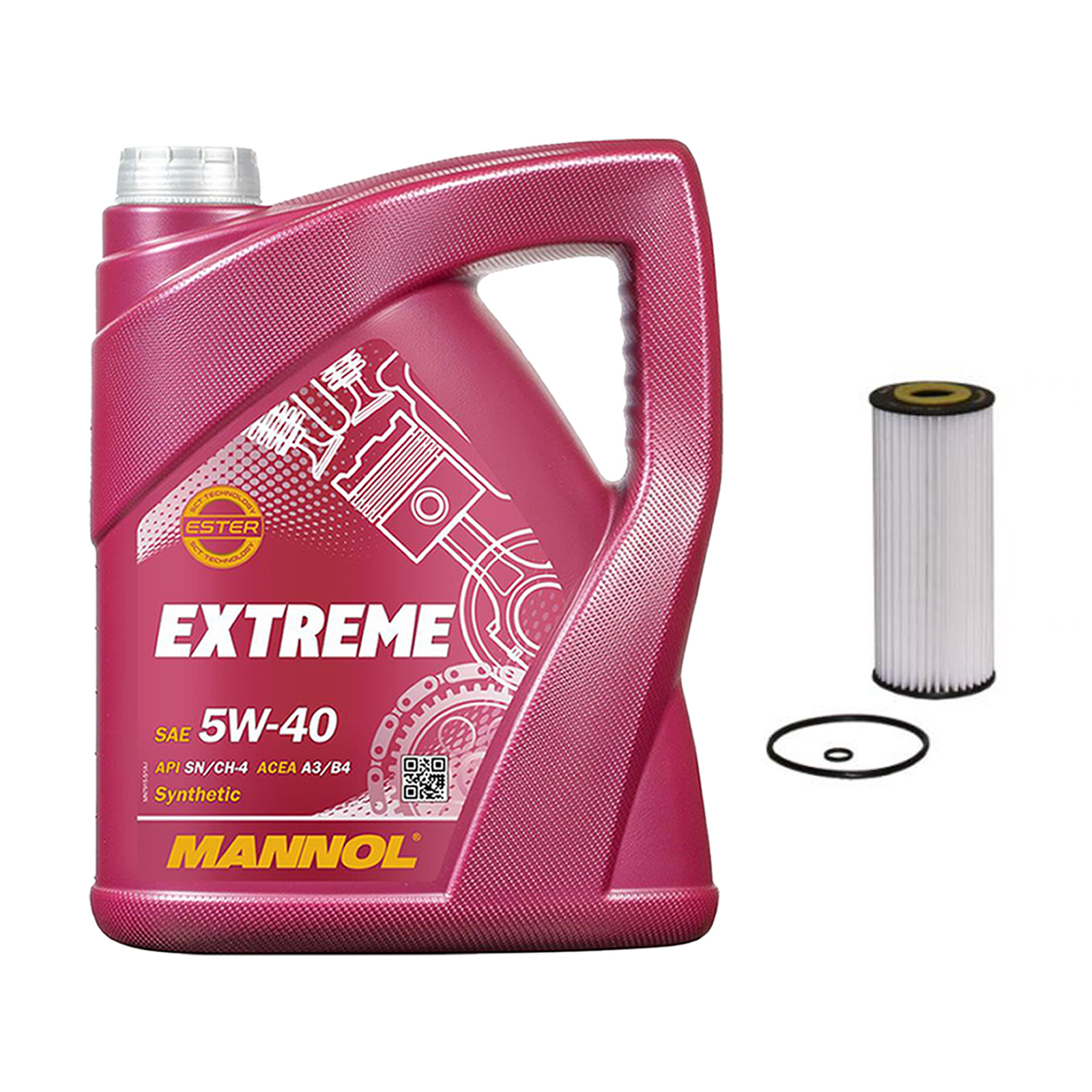 Inspektionskit MANNOL Extreme 5W-40 passend für VW Sharan 1.9 TDI Caddy II Polo Golf IV
