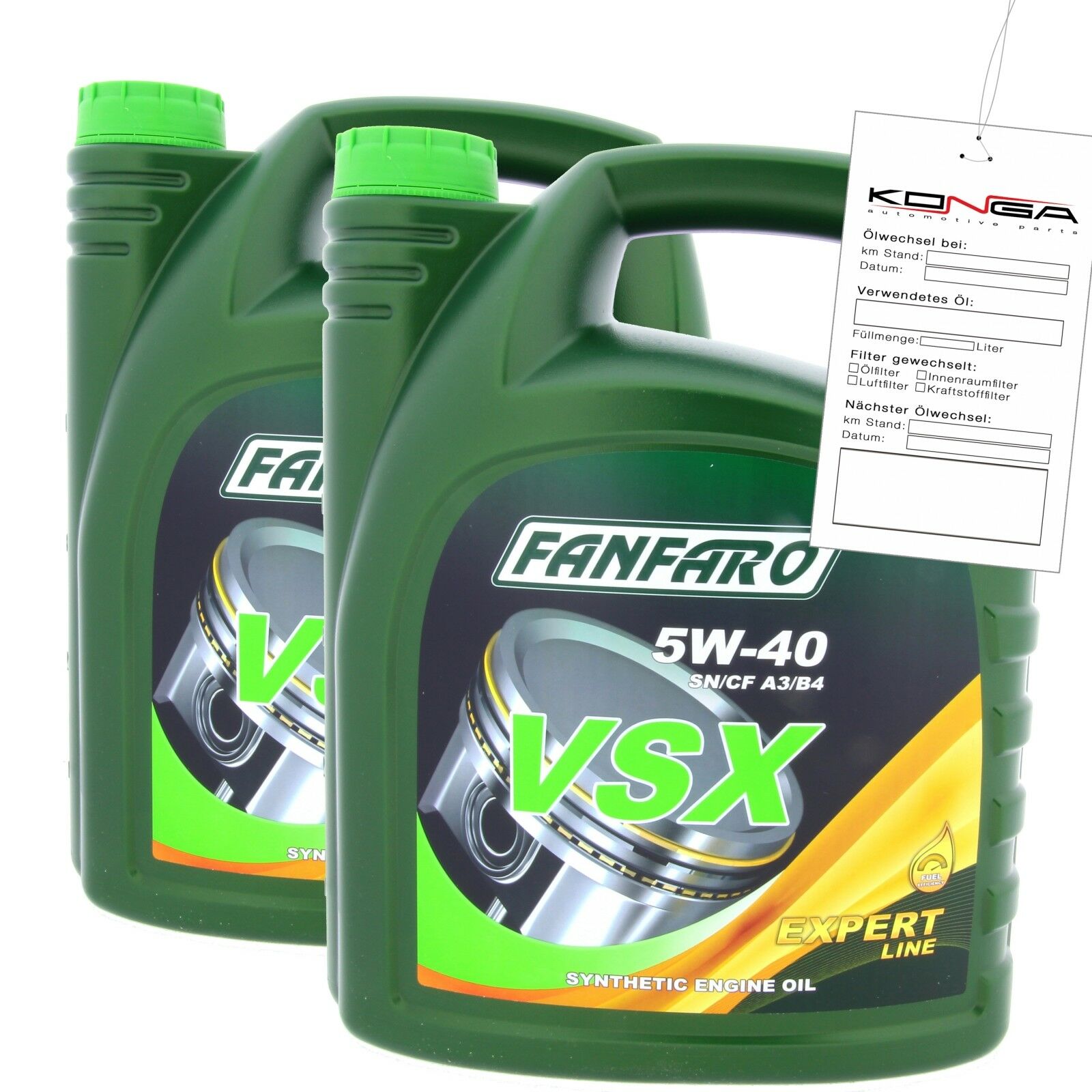 10 Liter FANFARO VSX 5W-40 Motoröl A3 B4 MB passend für VW 505.00 BMW LL-01 Opel LL-A