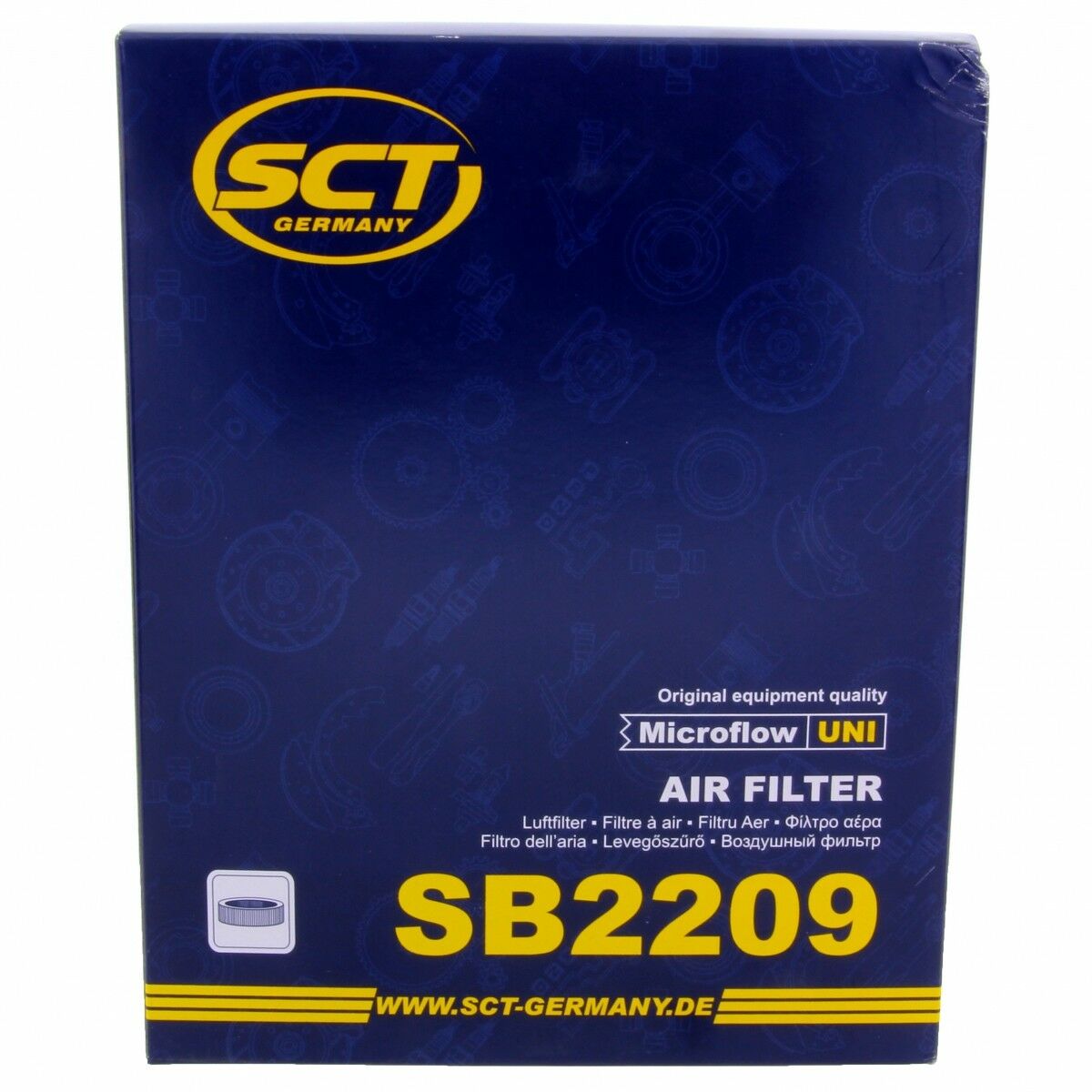SCT Luftfilter Fahrzeugfilter SB2209 passend für Renault FLUENCE MEGANE CC III SCENIC III