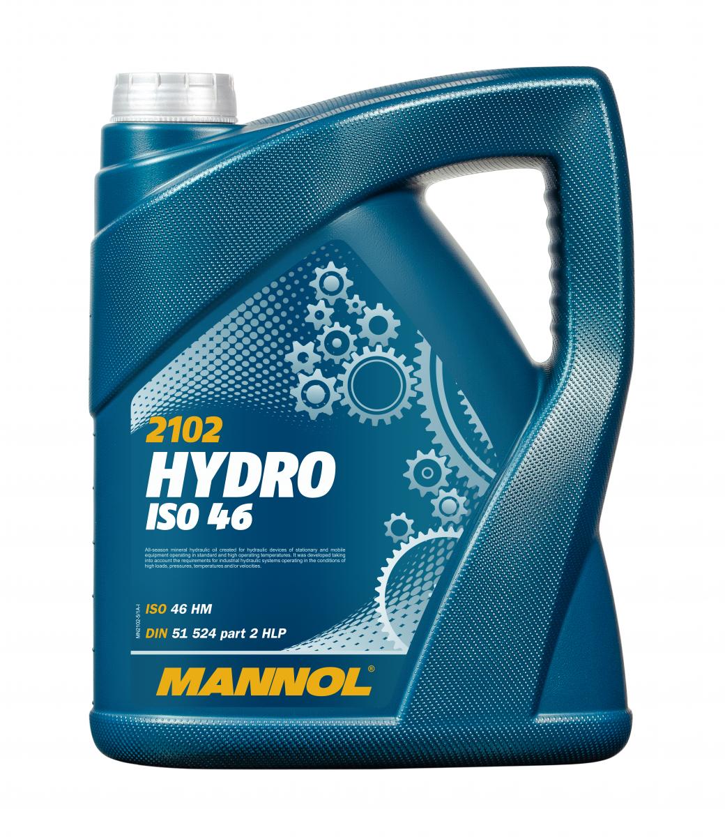 5 Liter (1x5) MANNOL MN2102 HYDRO ISO HLP 46 Hydrauliköl DIN 51524 VDMA 24318