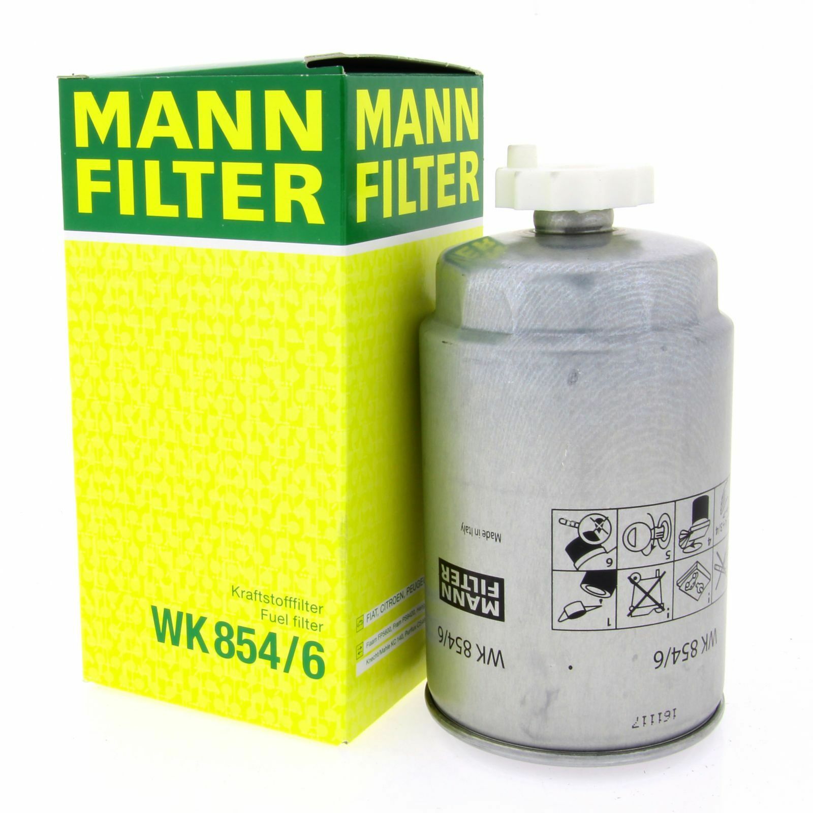 MANN Kraftstofffilter WK8546 Filter passend für Alfa Romeo Citroen Fiat Kia Lancia Peugeot