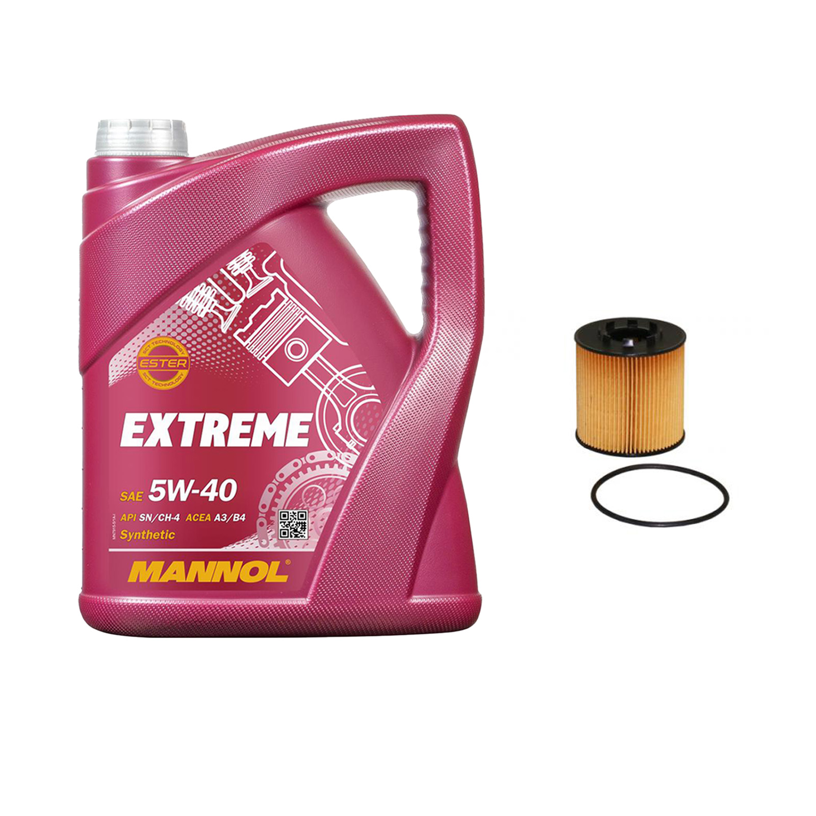 Inspektionskit MANNOL Extreme 5W-40 passend für Nissan Nv400 Bus 2.3 dCi Rwd