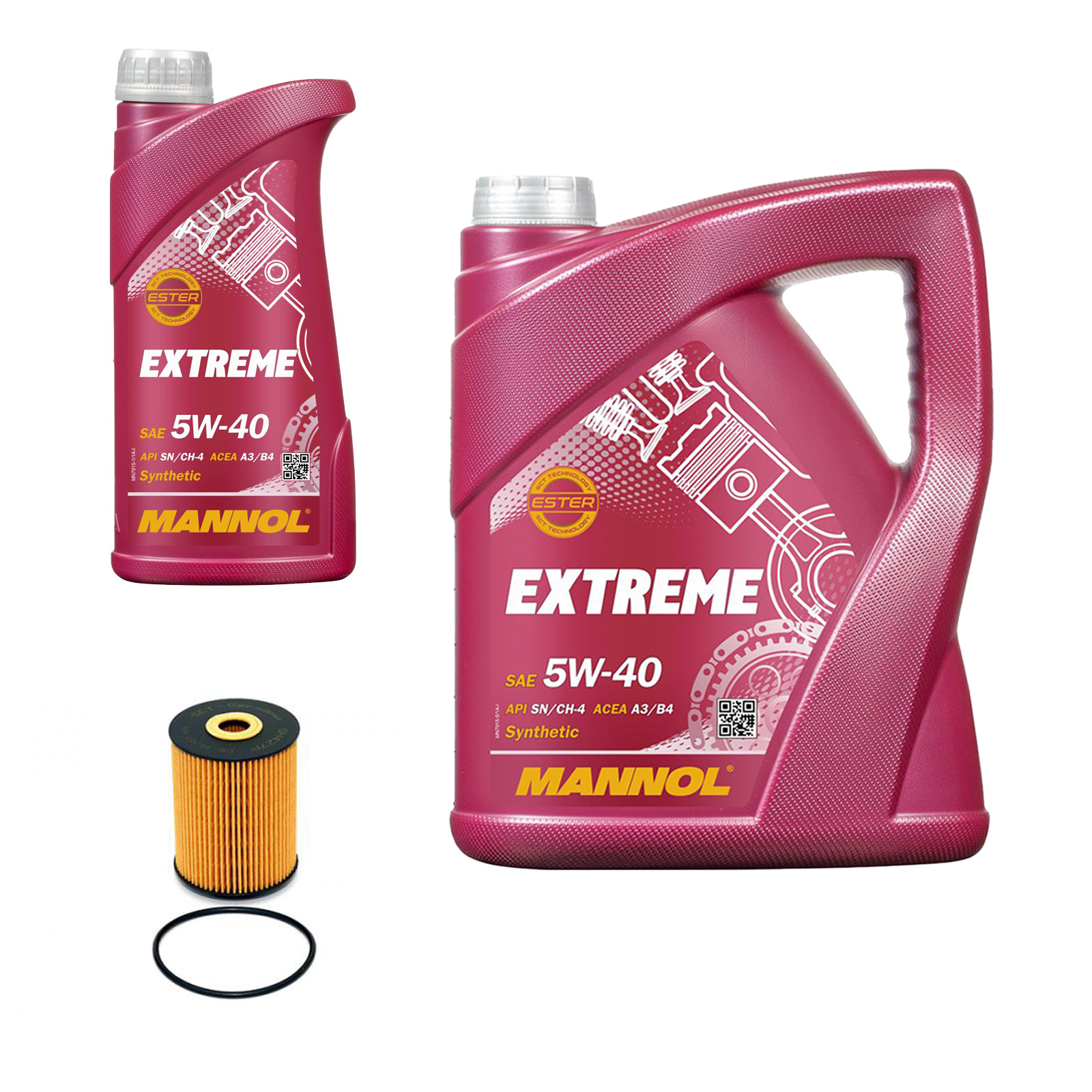 Inspektionskit MANNOL Extreme 5W-40 passend für Ford Galaxy 2.8i V6 4x4 Set2