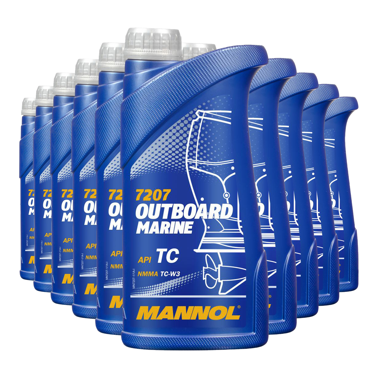 10 Liter (10x1) MANNOL Outboard Marine API TC Motoröl Außenbordmotoröl