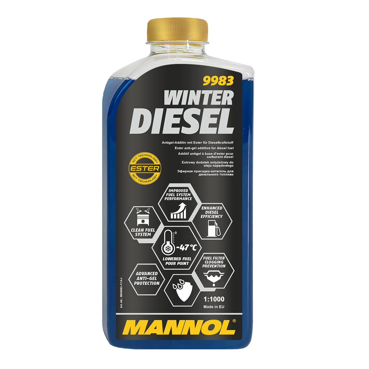 1 Liter MANNOL Winter Diesel 9983 Kraftstoff Additiv Anti-Gel-Additiv 1 Liter MANNOL Winter Diesel 9983 Kraftstoff Additiv Anti-Gel-Additiv