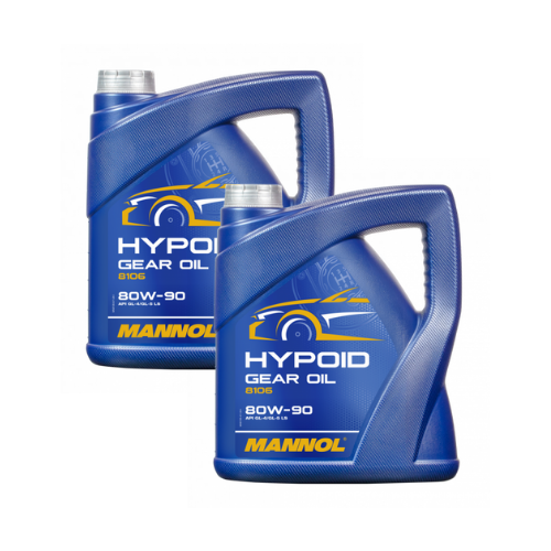 8 Liter (2x4) MANNOL Hypoid Getriebeöl 80W-90 API GL4/GL5 LS Getriebe Öl 80W90