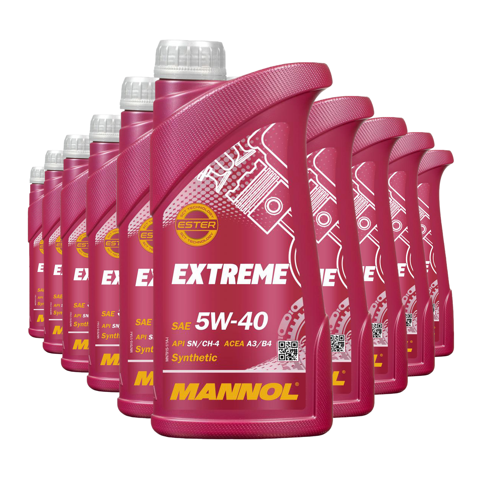 10 Liter (10x1) MANNOL Extreme 5W-40 API SN CH-4 Motoröl 5W40 4036021102542