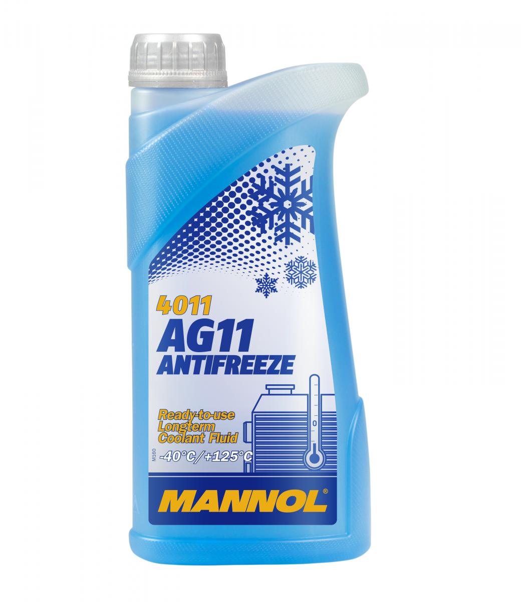 5 Liter (5x1) MANNOL Antifreeze AG11 Fertiggemisch blau -40°C G11 Kühlerfrostschutz