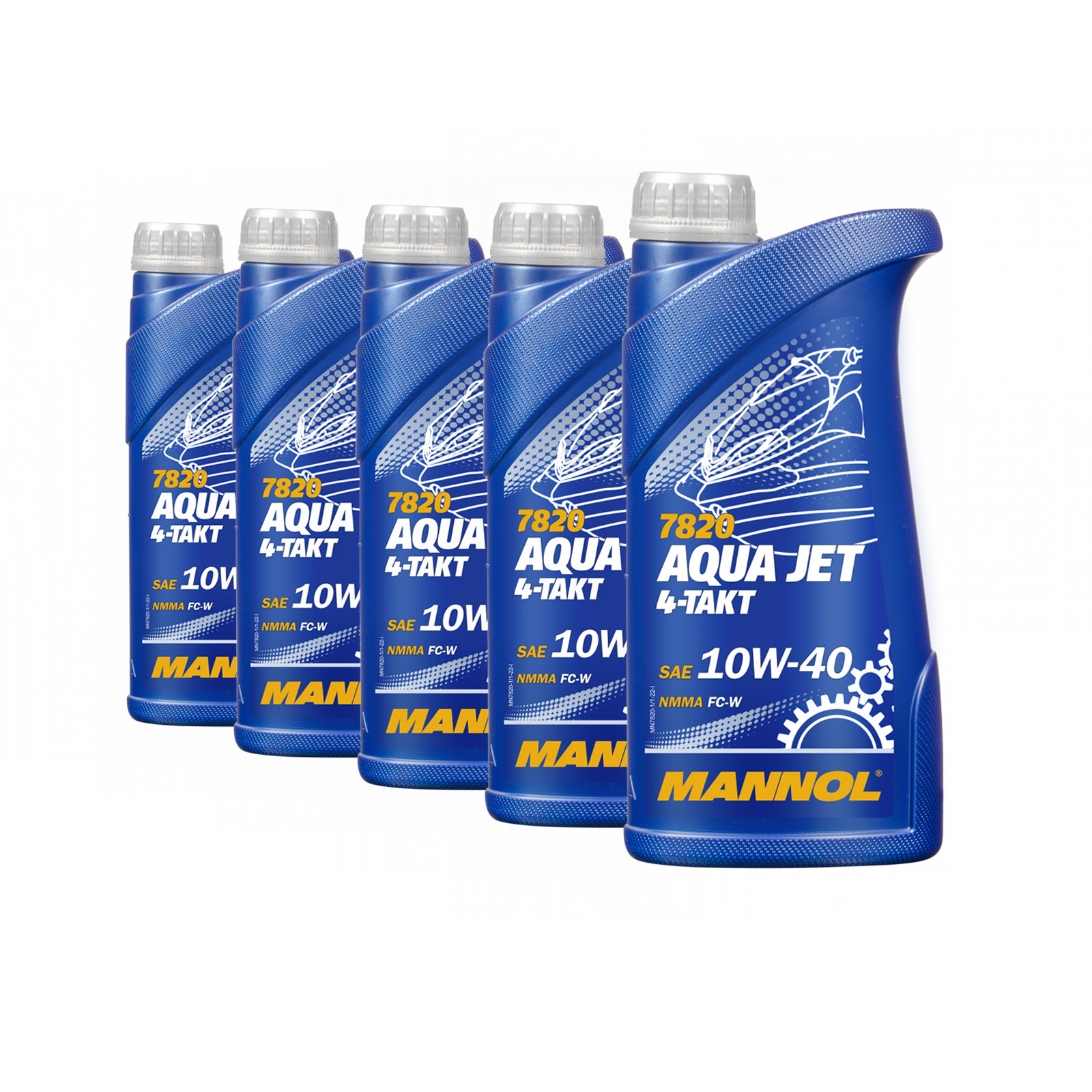 5 Liter (5x1) MANNOL 7820 Aqua Jet 4-Takt 10W-40 API SL Motoröl 10W40