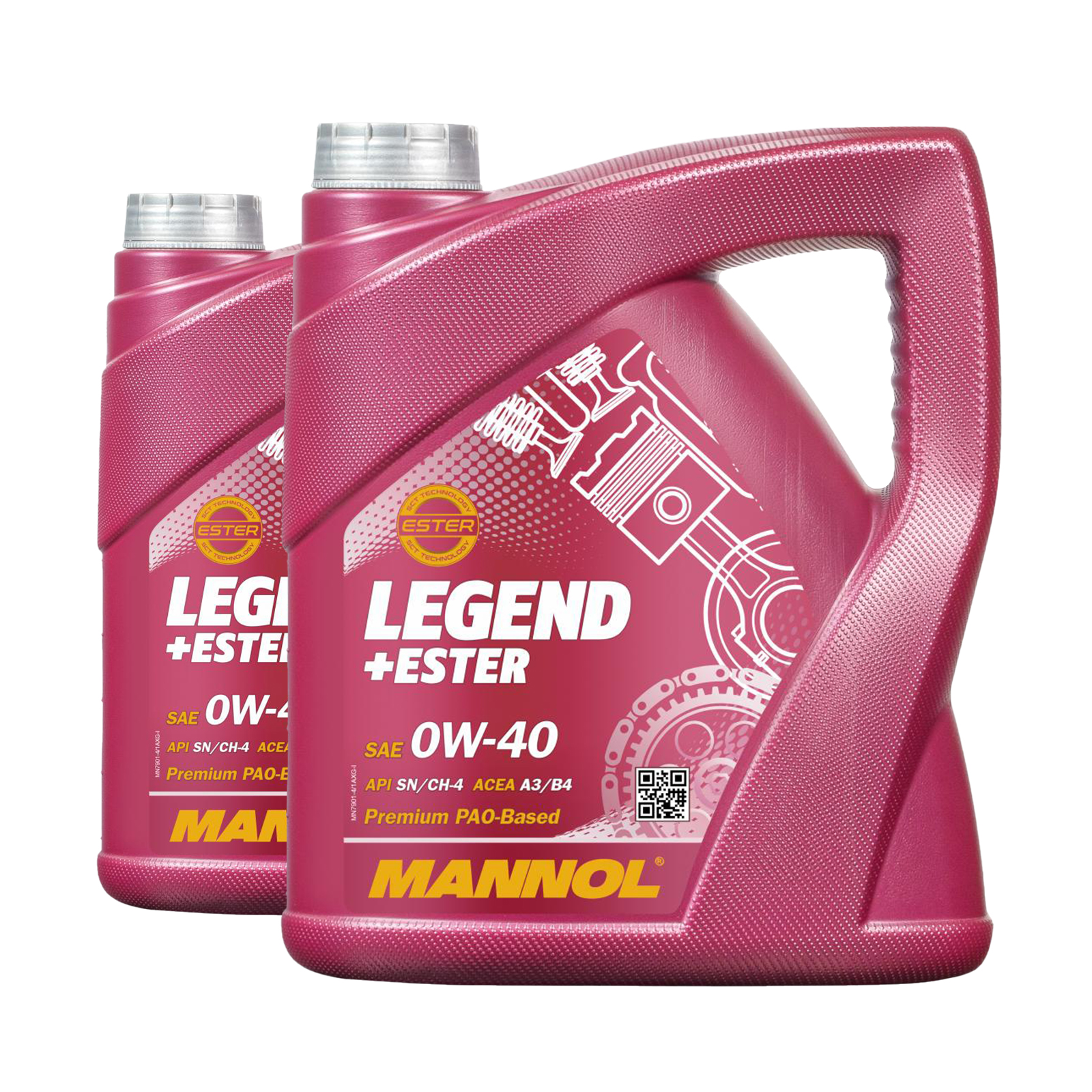 8 Liter (2x4) MANNOL Legend Ester 0W-40 7901 SN/CH-4 ACEA A3/B4 Motoröl