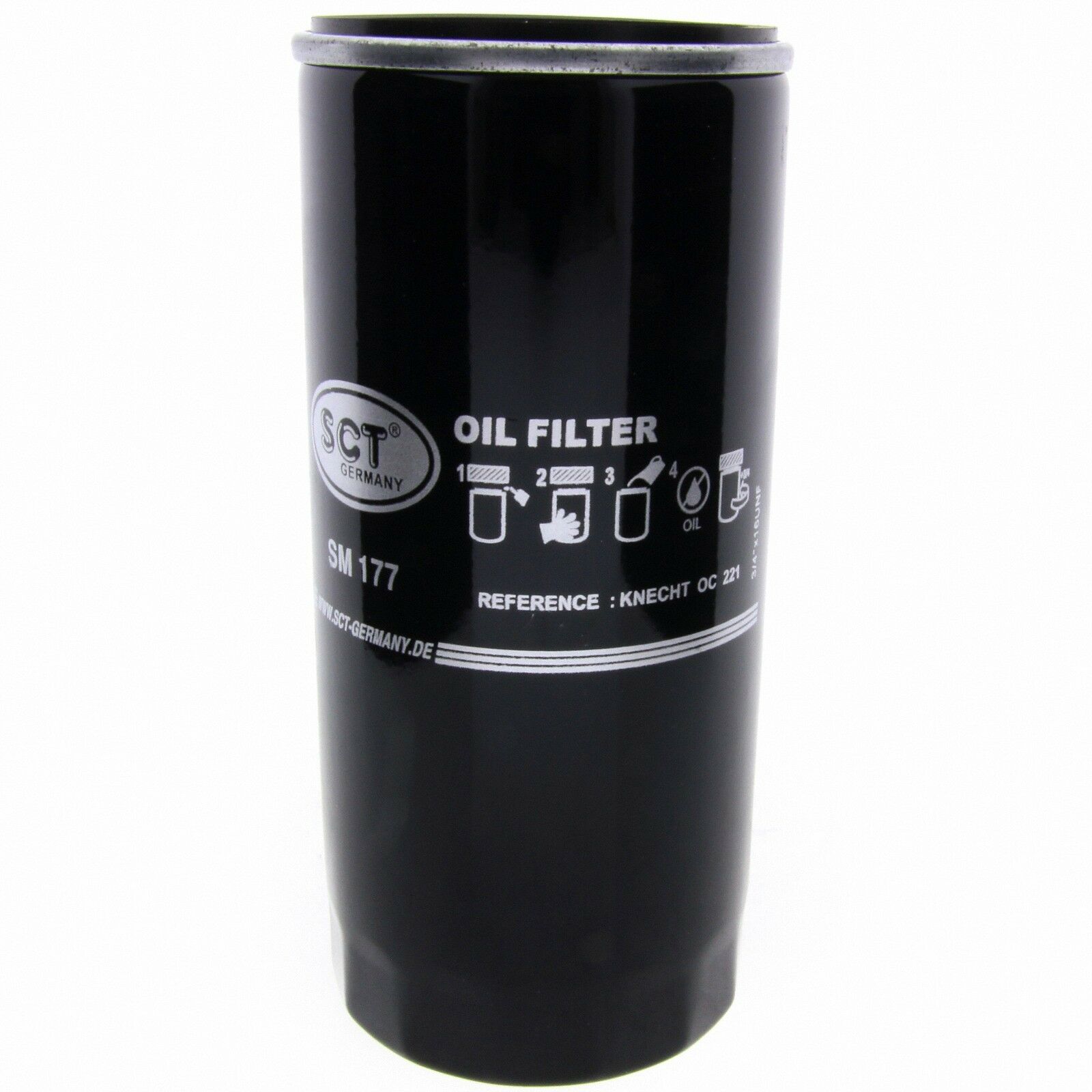 SCT Ölfilter SM177 Filter Motorfilter Servicefilter Anschraubfilter passend für Audi 80 Seat Toledo II