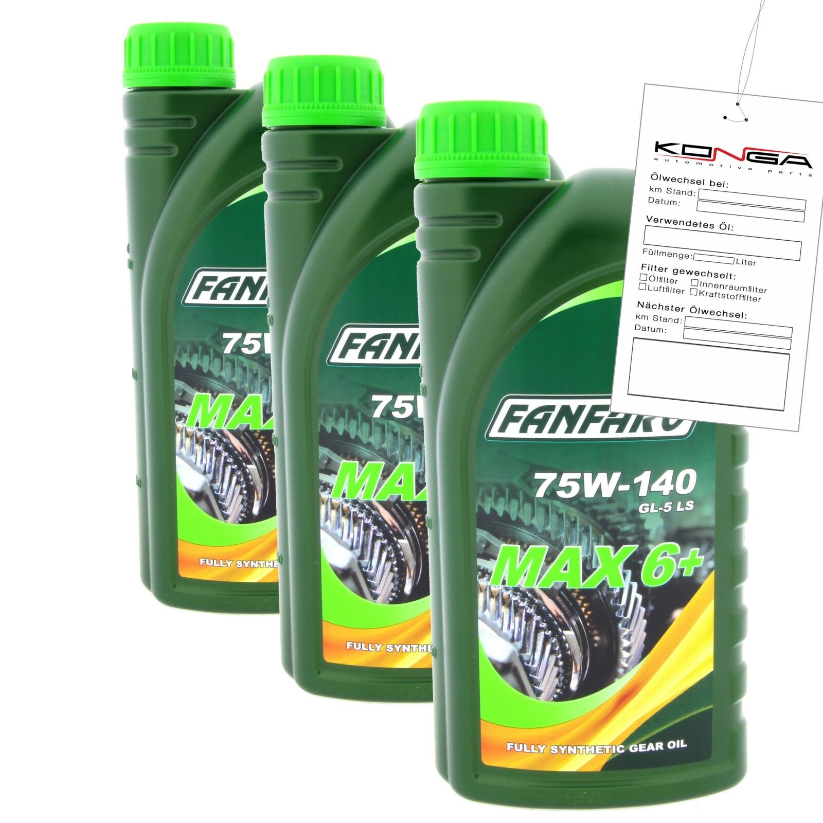 3 Liter FANFARO MAX 6+ 75W-140 GL-5 API GL5 LS Getriebeöl MIL-L-2105 D