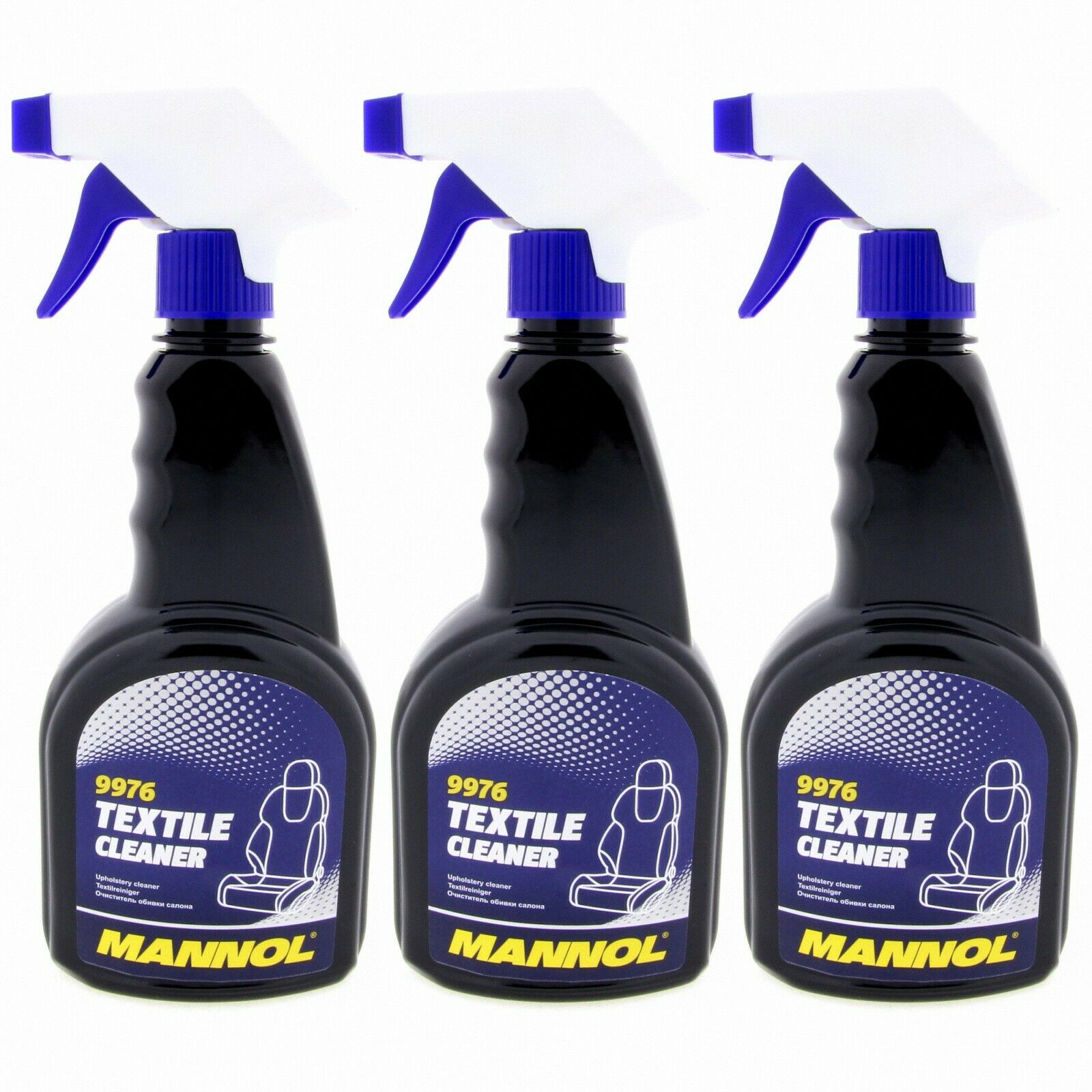 3x 500ml MANNOL 9976 Textile Cleaner Textilreiniger Reinigungsmittel