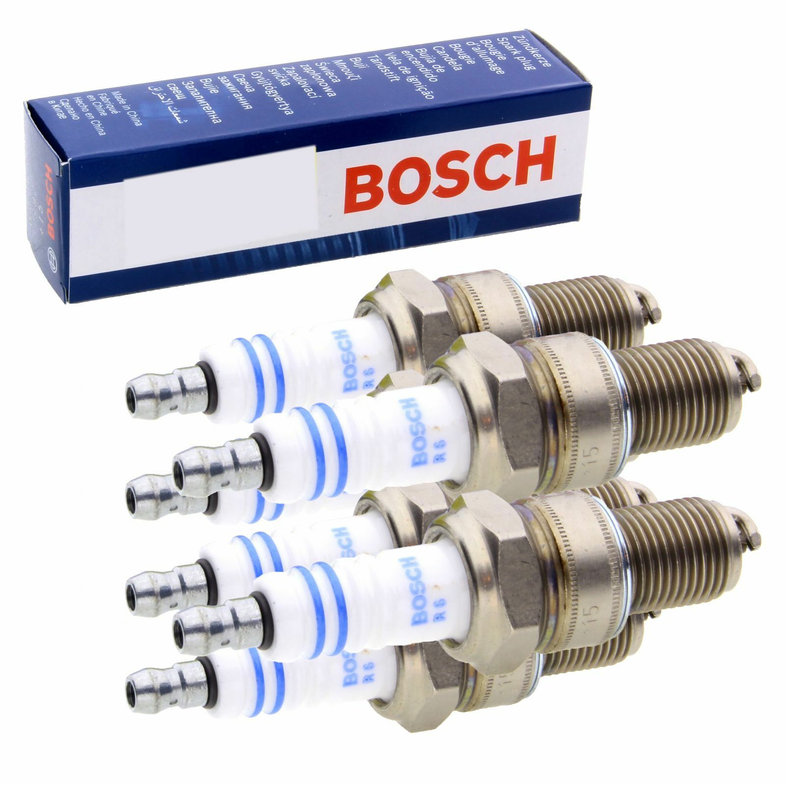6x Bosch 0242235668 Zündkerze passend für Audi BMW Fiat Lexus Opel Porsche Renault Skoda VW