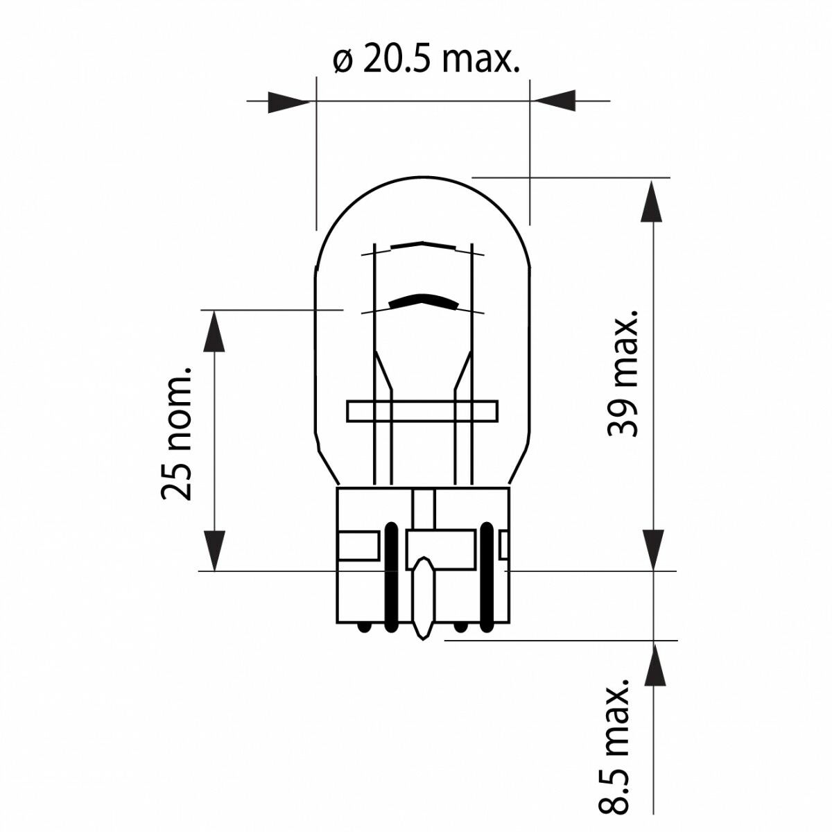 W21/5W OSRAM Signal Original 12V Lampe 7515.02B DUO Set 2 Stück