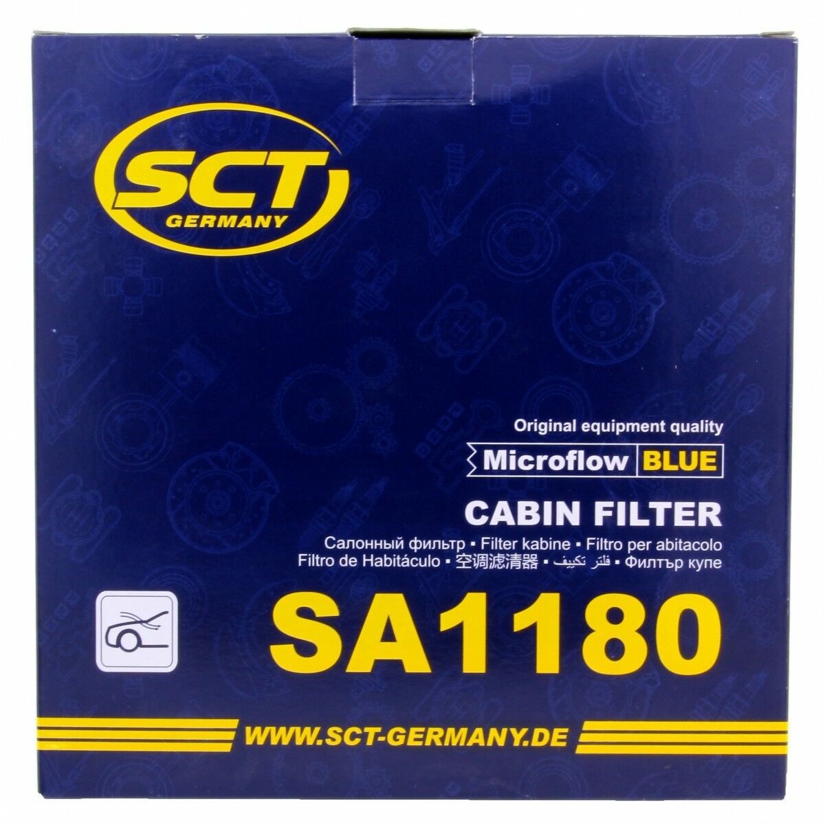 SCT Innenraumfilter Luftfilter SA1180 Pollenfilter passend für Citroën Peugeot