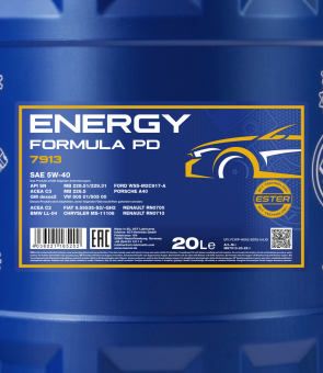 20 Liter MANNOL Energy Formula PD 5W-40 5W40 Motoröl ÖL 4036021165202