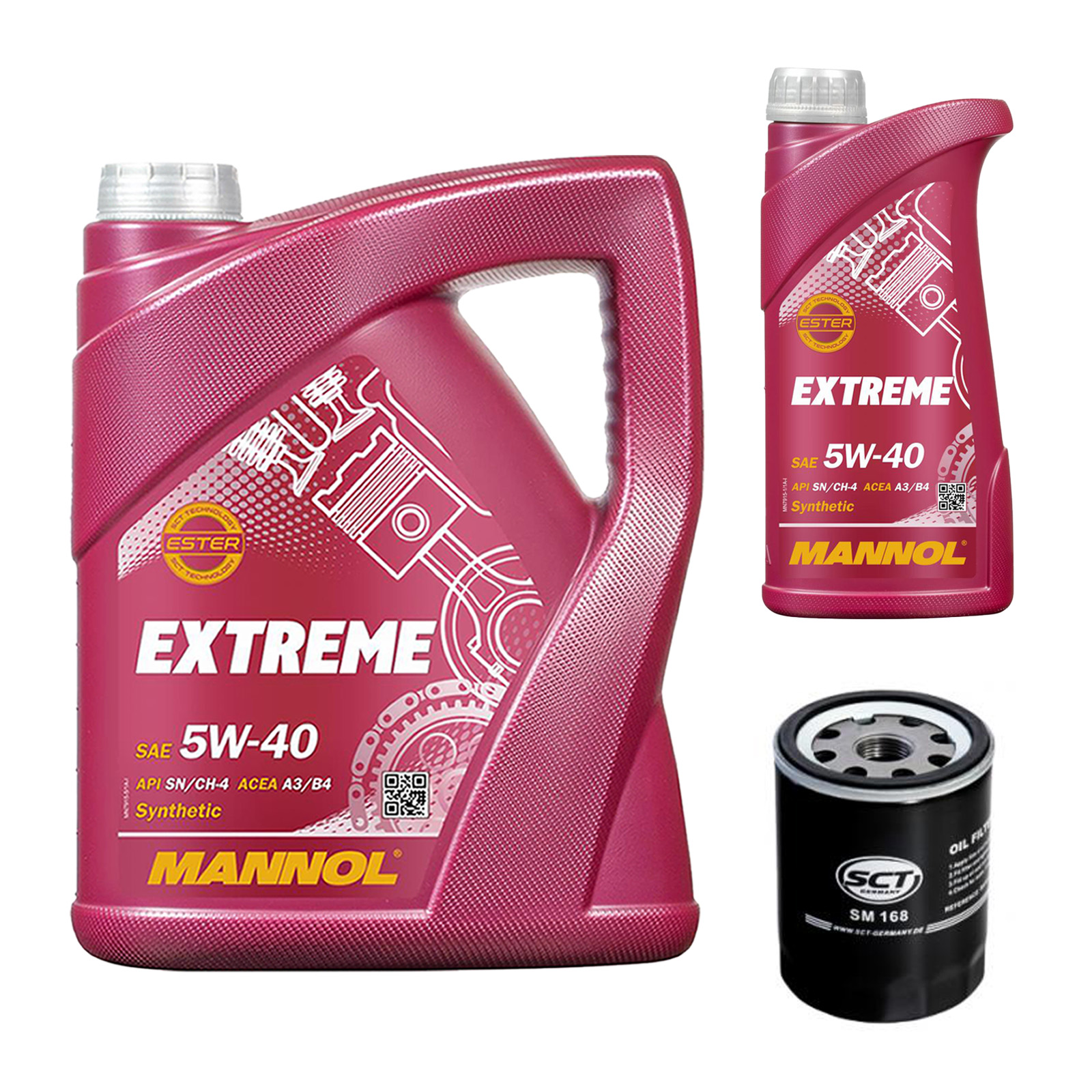 Inspektionskit MANNOL Extreme 5W-40 passend für Smart Forfour 1.5 CDI