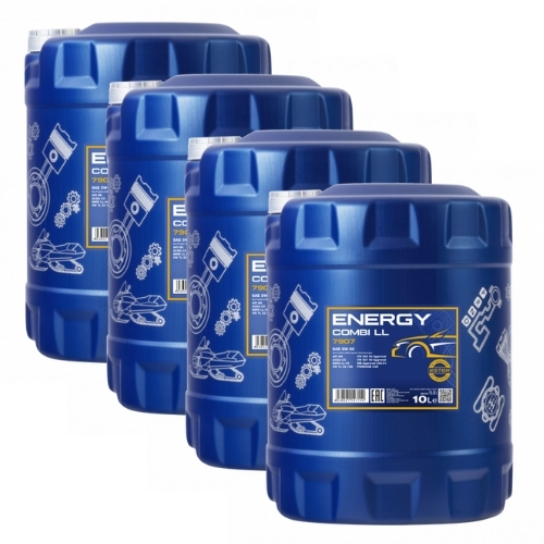 40 Liter (4x10) MANNOL Energy Combi LL 5W-30 API SN 5W30 passend für VW BMW MERCEDES