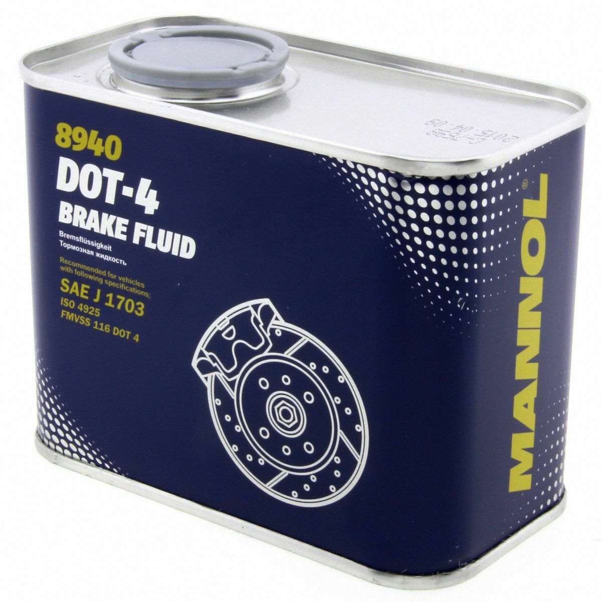 0,5 Liter MANNOL 8940 Bremsflüssigkeit Brake Fluid DOT-4 Bremse