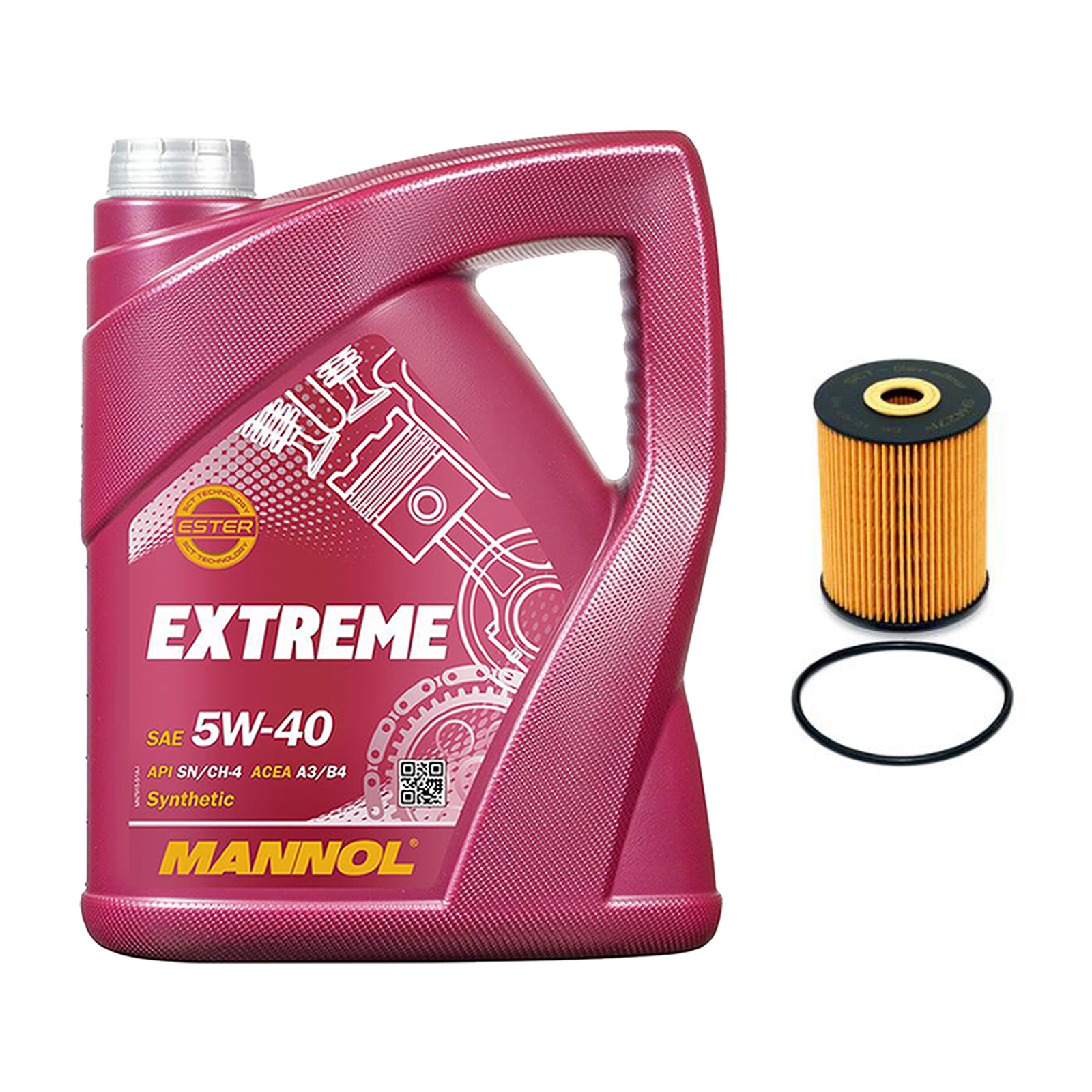 Inspektionskit MANNOL Extreme 5W-40 passend für VW Passat 2.3 VR5 Syncro 4Motion V5
