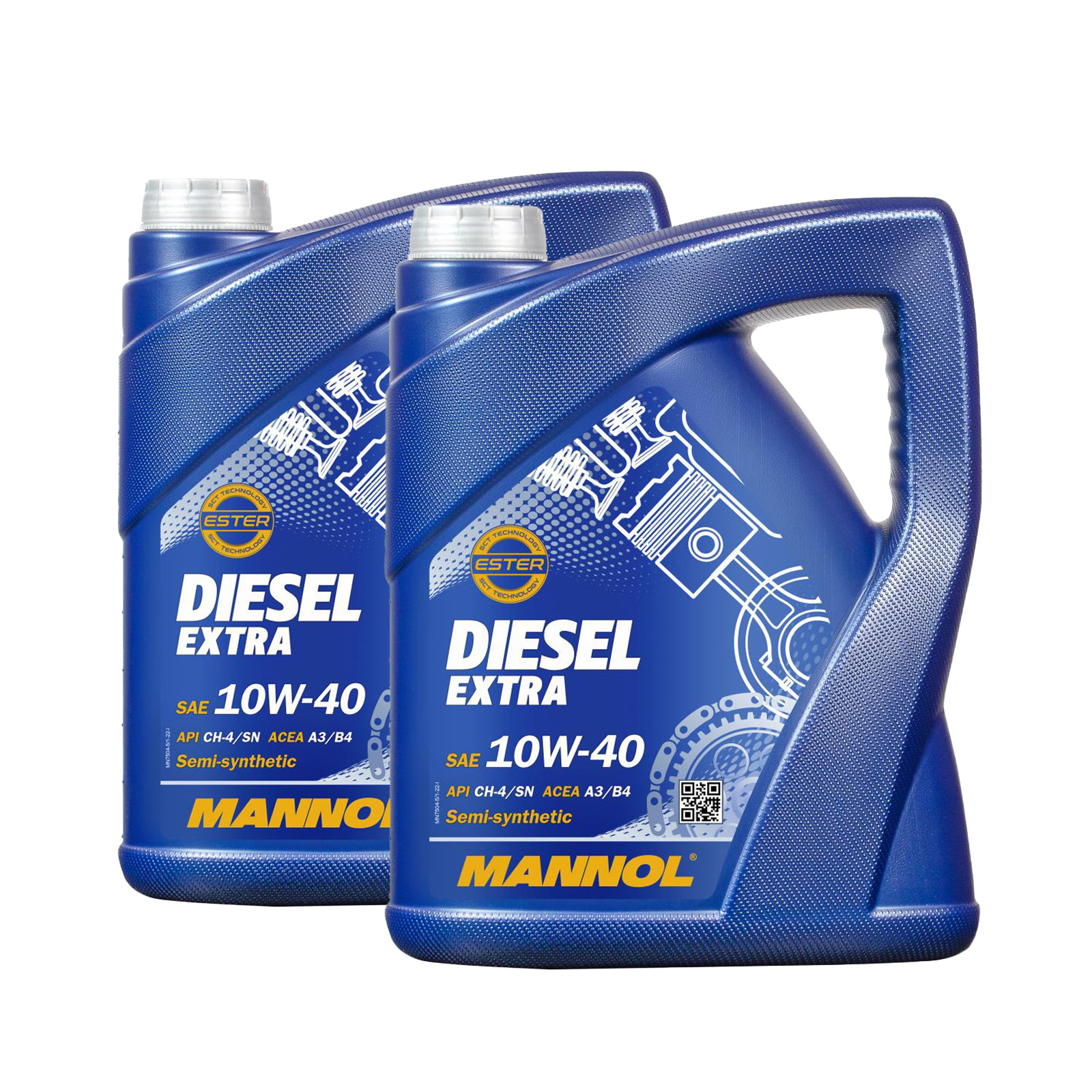 10 Liter (2x5) MANNOL Diesel Extra 10W-40 API CH-4 SL Motoröl 10W40