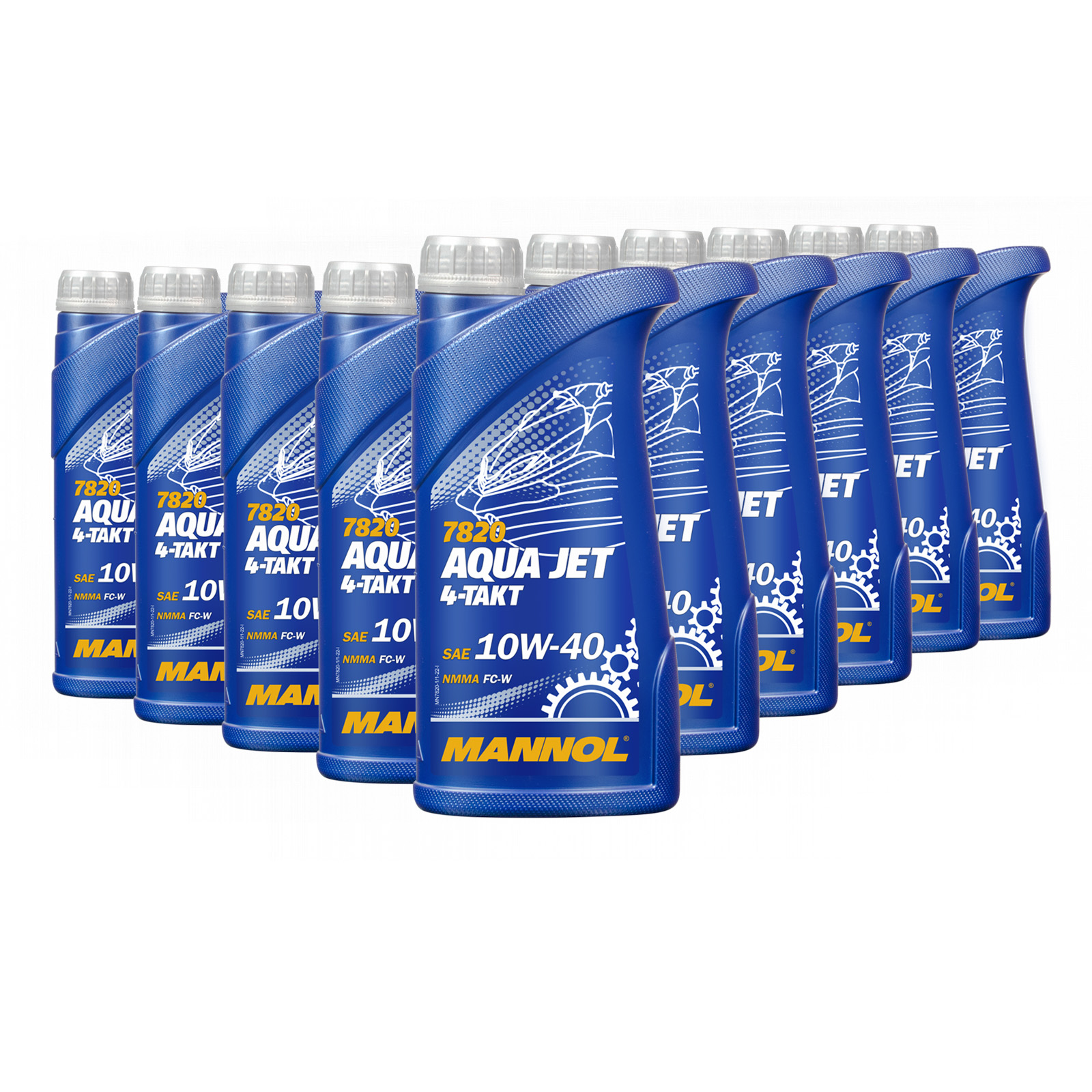 10 Liter (10x1) MANNOL 7820 Aqua Jet 4-Takt 10W-40 API SL Motoröl 10W40