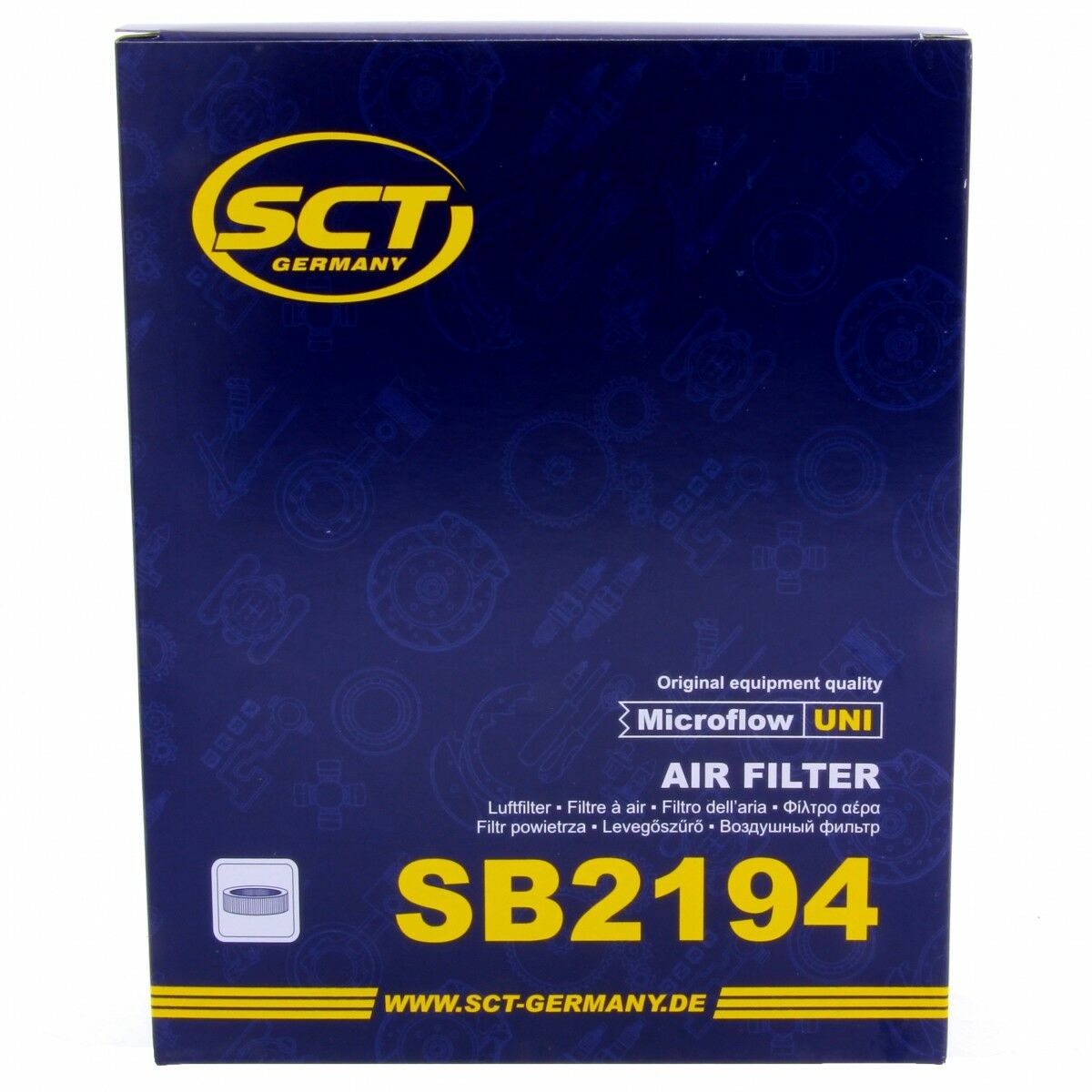 SCT Luftfilter Fahrzeugfilter SB2194 Motorfilter Renault Grand Scenic II Megane II