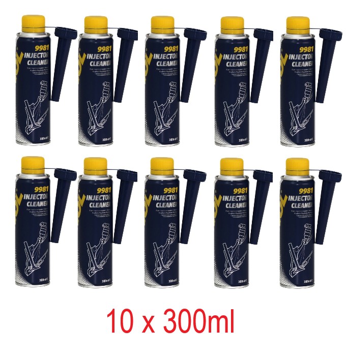 10 x 300ml MANNOL 9981 Injector Cleaner Einspritzdüsen Reiniger Kraftstoffadditiv 10 x 300ml MANNOL 9981 Injector Cleaner Einspritzdüsen Reiniger Kraftstoffadditiv
