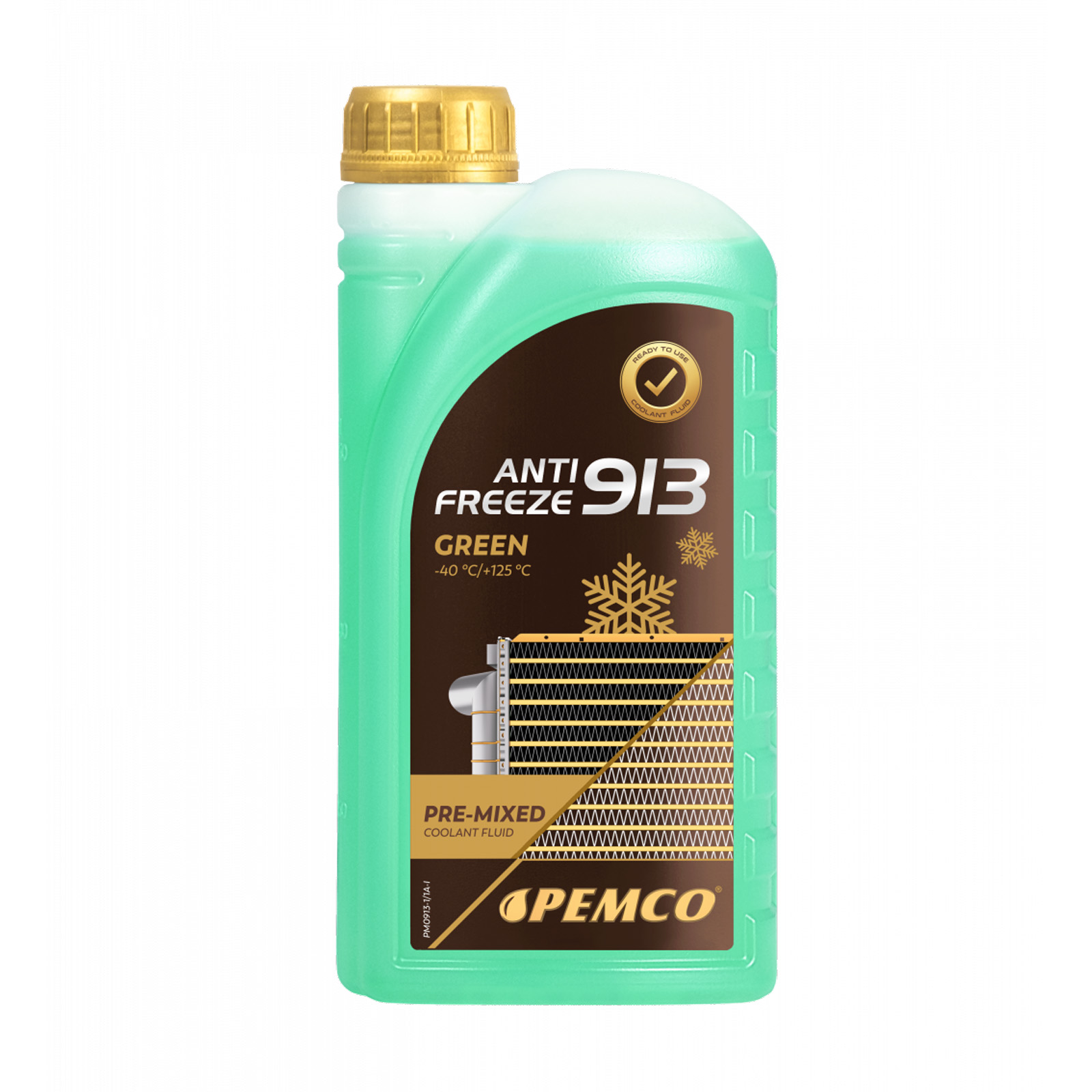 3 Liter (3x1) PEMCO Antifreeze 913 Typ G13 Kühlerfrostschutz Fertiggemisch -40°