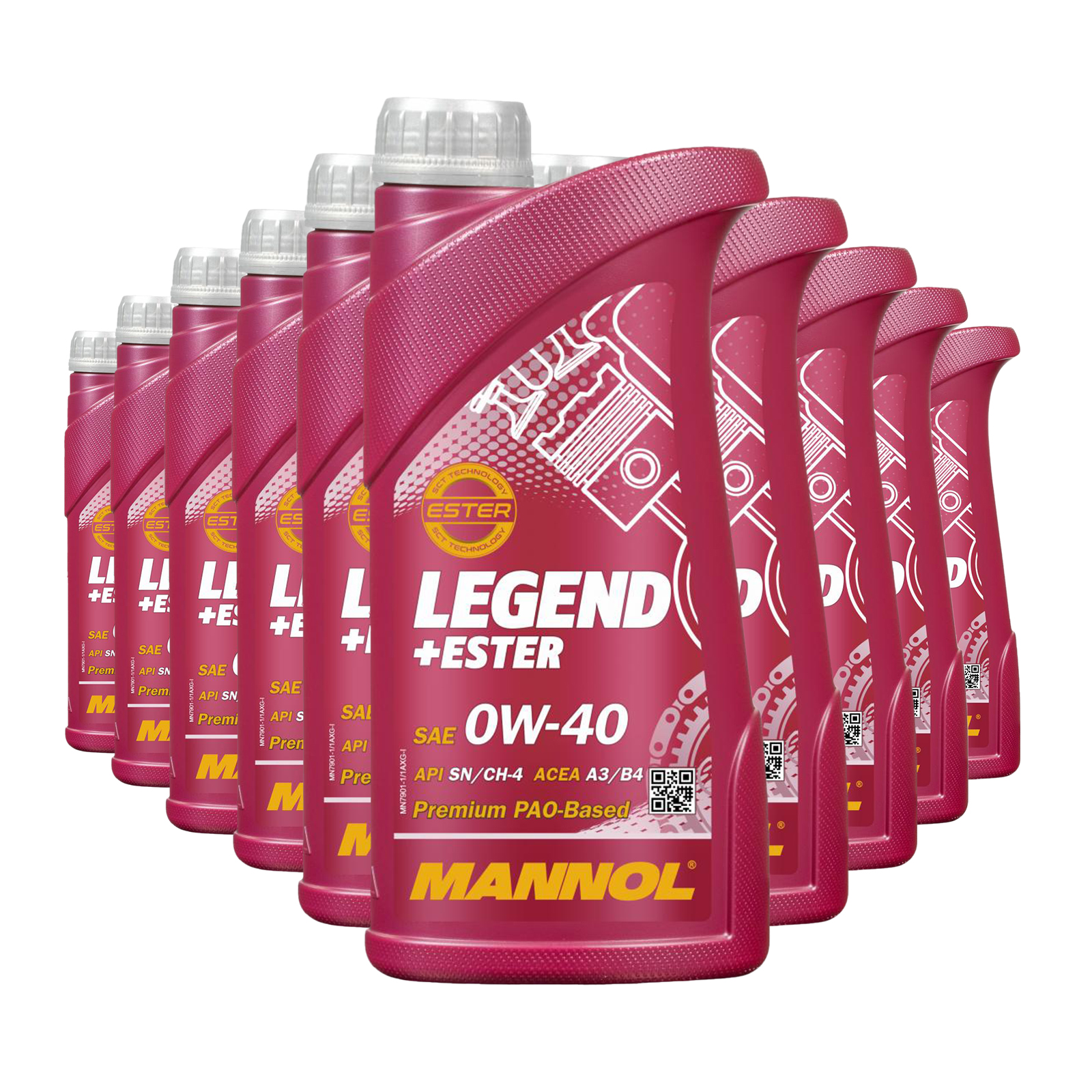 10 Liter (10x1) MANNOL Legend Ester 0W-40 7901 SN/CH-4 ACEA A3/B4 Motoröl