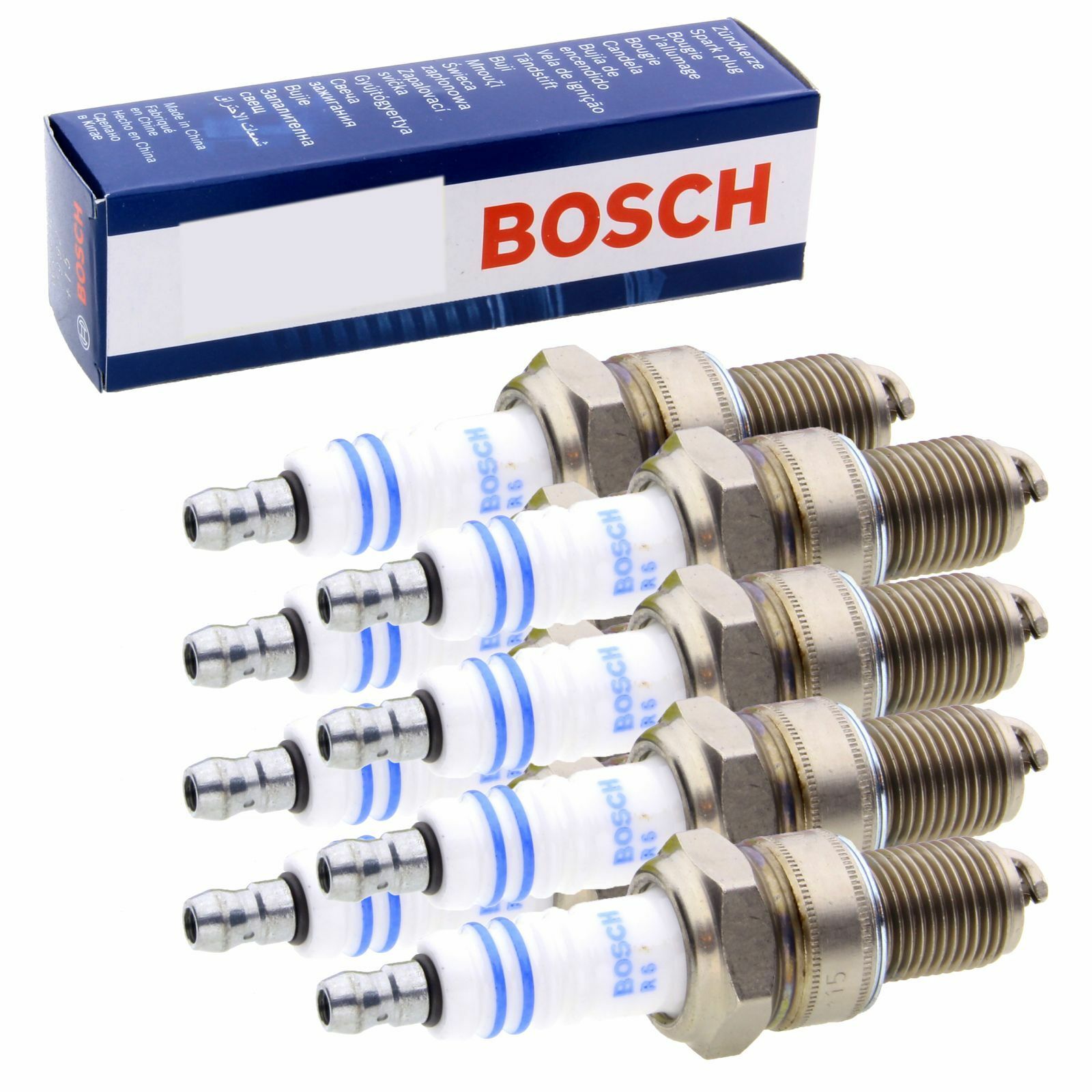 8x Bosch 0242235668 Zündkerze passend für Audi BMW Fiat Lexus Opel Porsche Renault Skoda VW